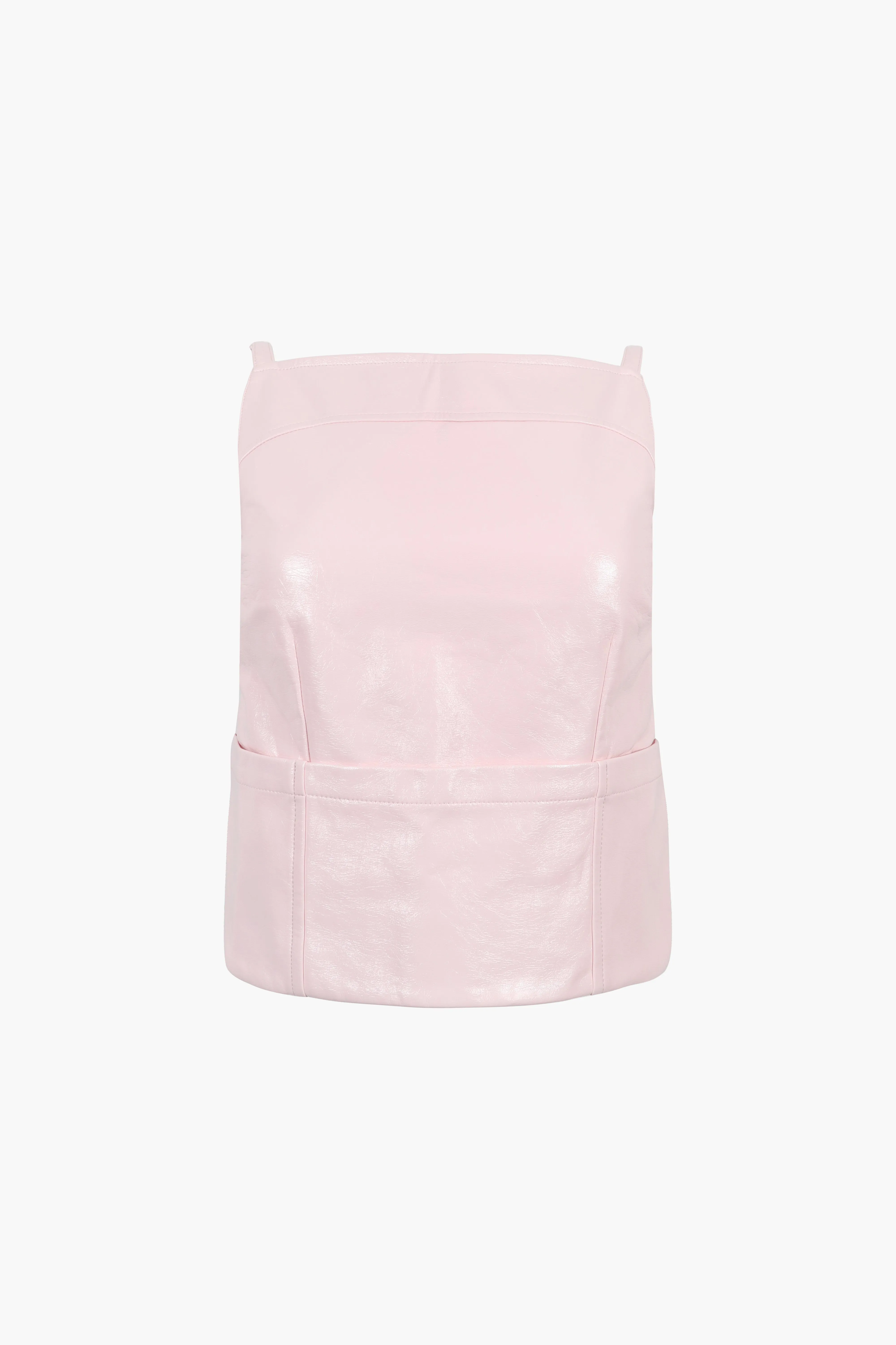 KIKI TOP IN PALE PINK sold by Sandy Liang