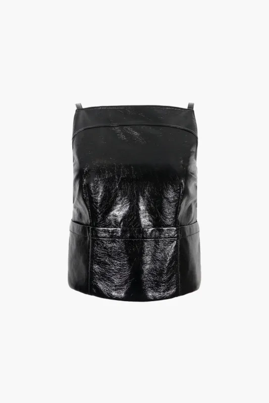 KIKI TOP IN BLACK sold by Sandy Liang