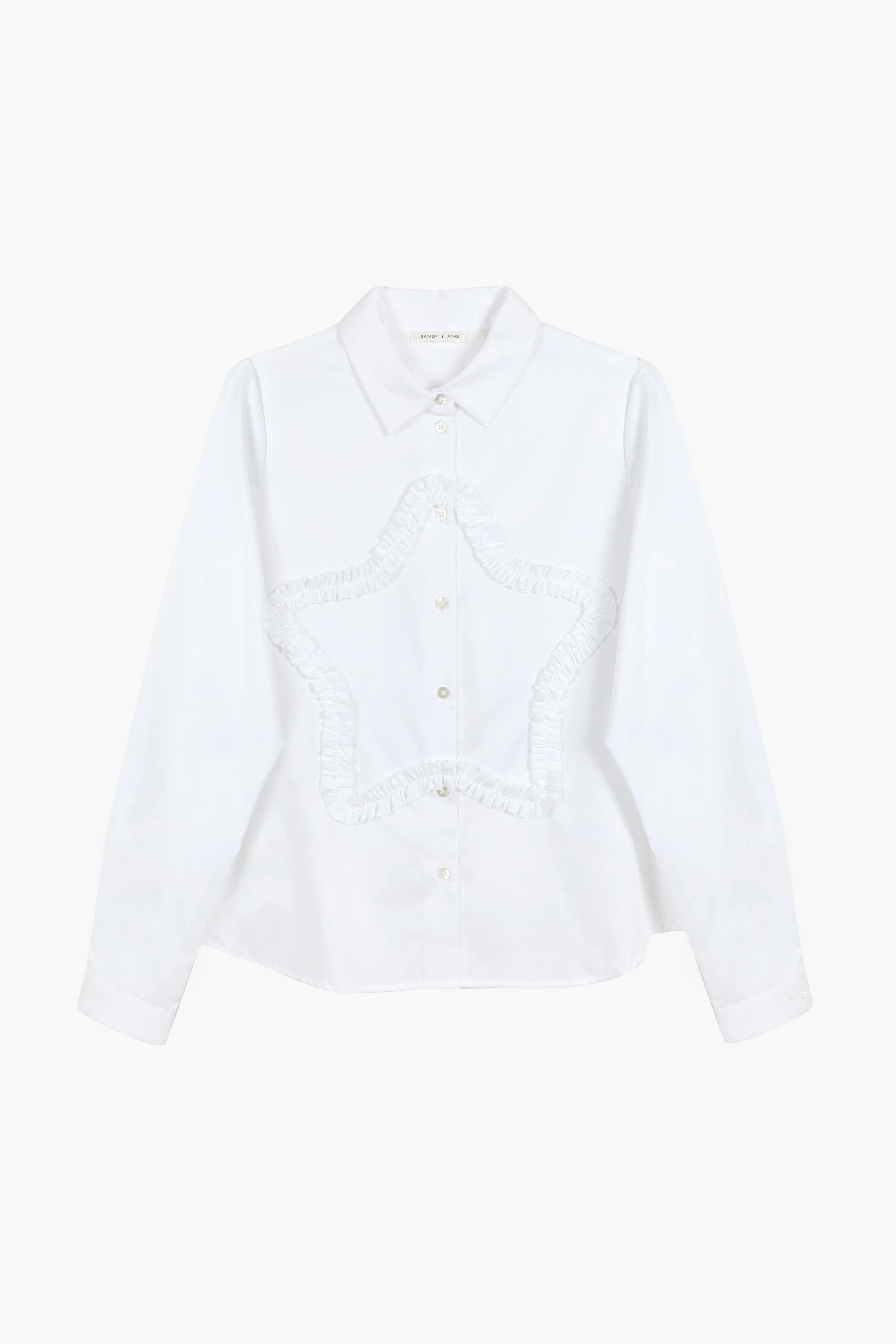 SIRIUS SHIRT IN WHITE sold by Sandy Liang