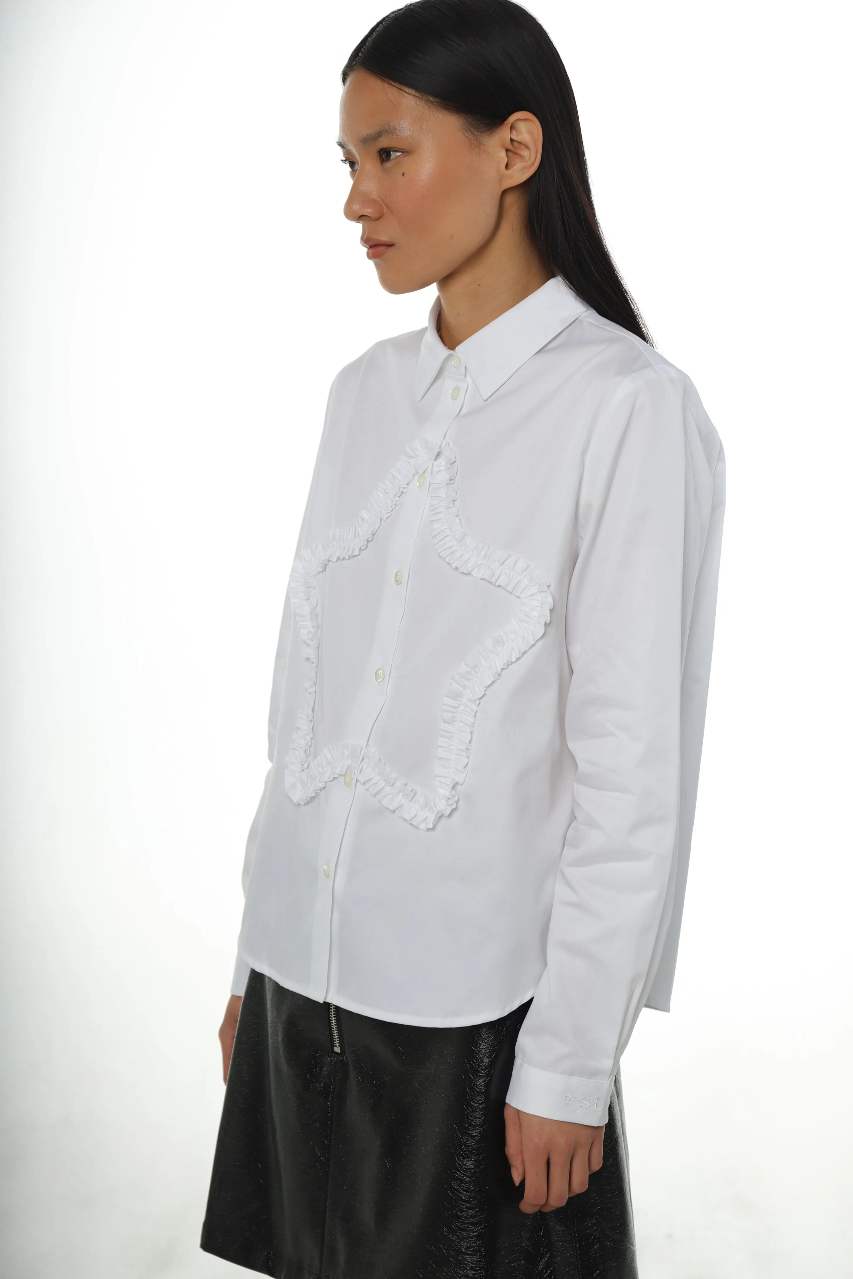 SIRIUS SHIRT IN WHITE sold by Sandy Liang product image thumbnail 3