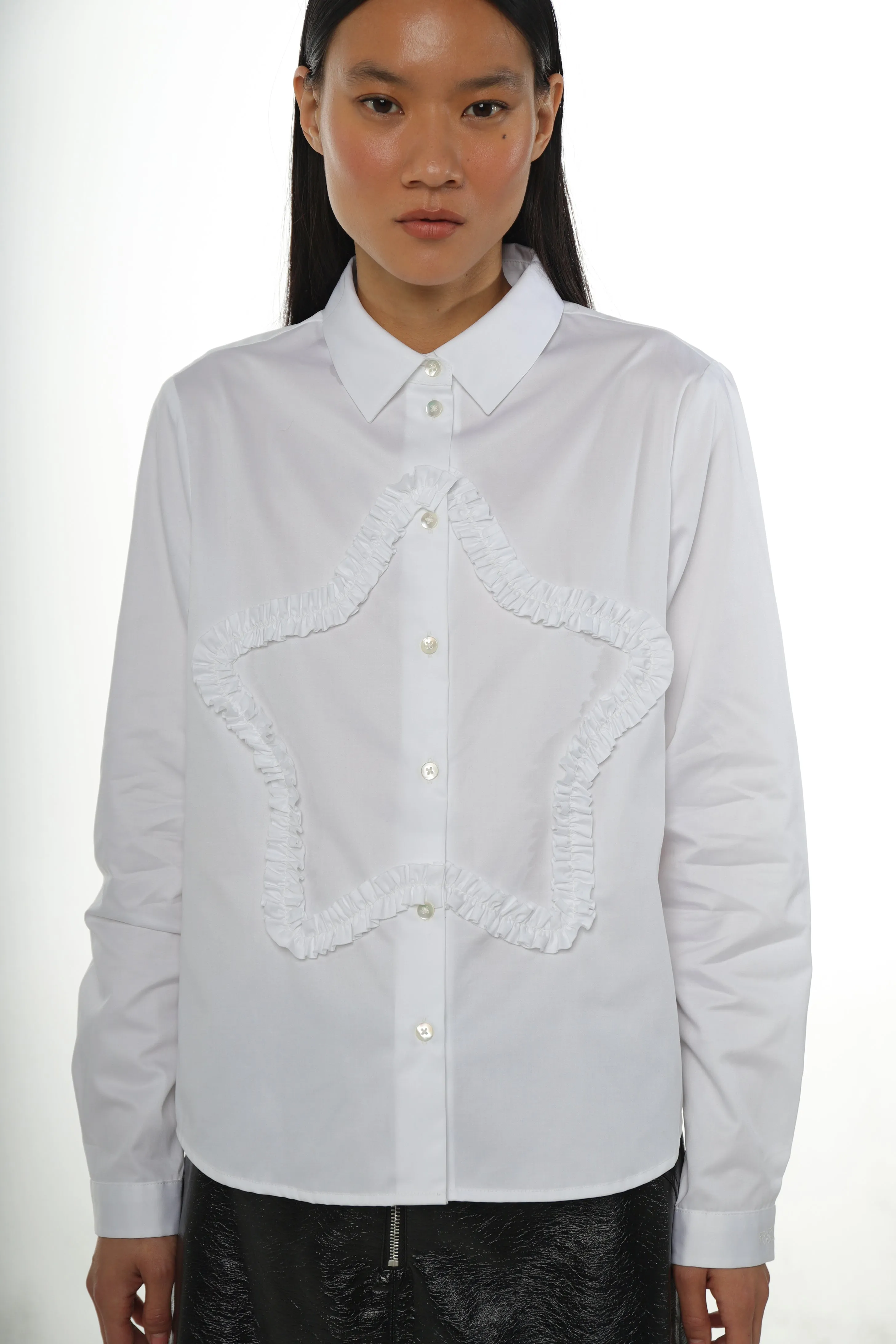 SIRIUS SHIRT IN WHITE sold by Sandy Liang product image thumbnail 4