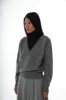 BAMBOO SWEATER IN CHARCOAL sold by Sandy Liang