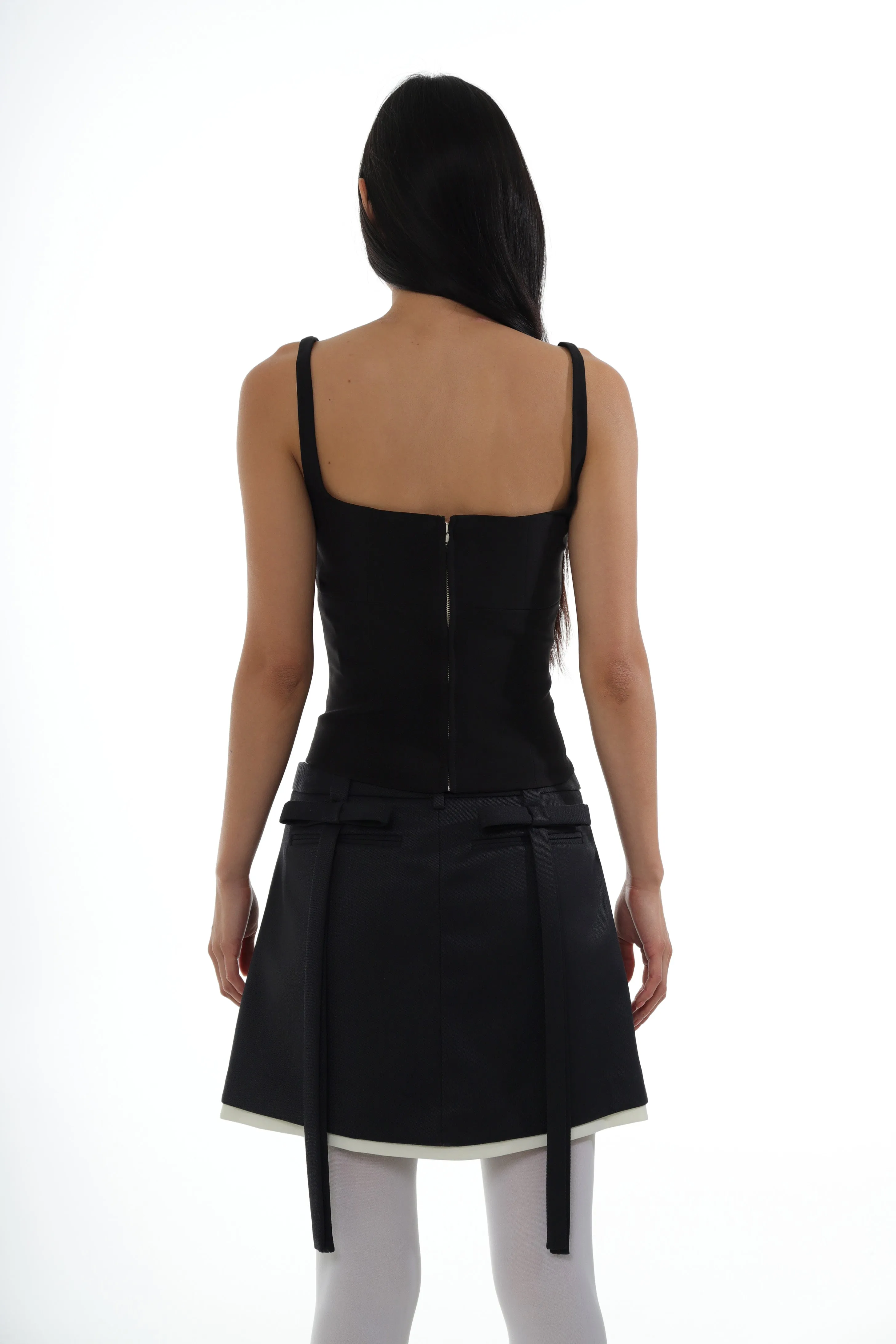 TEACUP TANK IN BLACK sold by Sandy Liang product image thumbnail 3