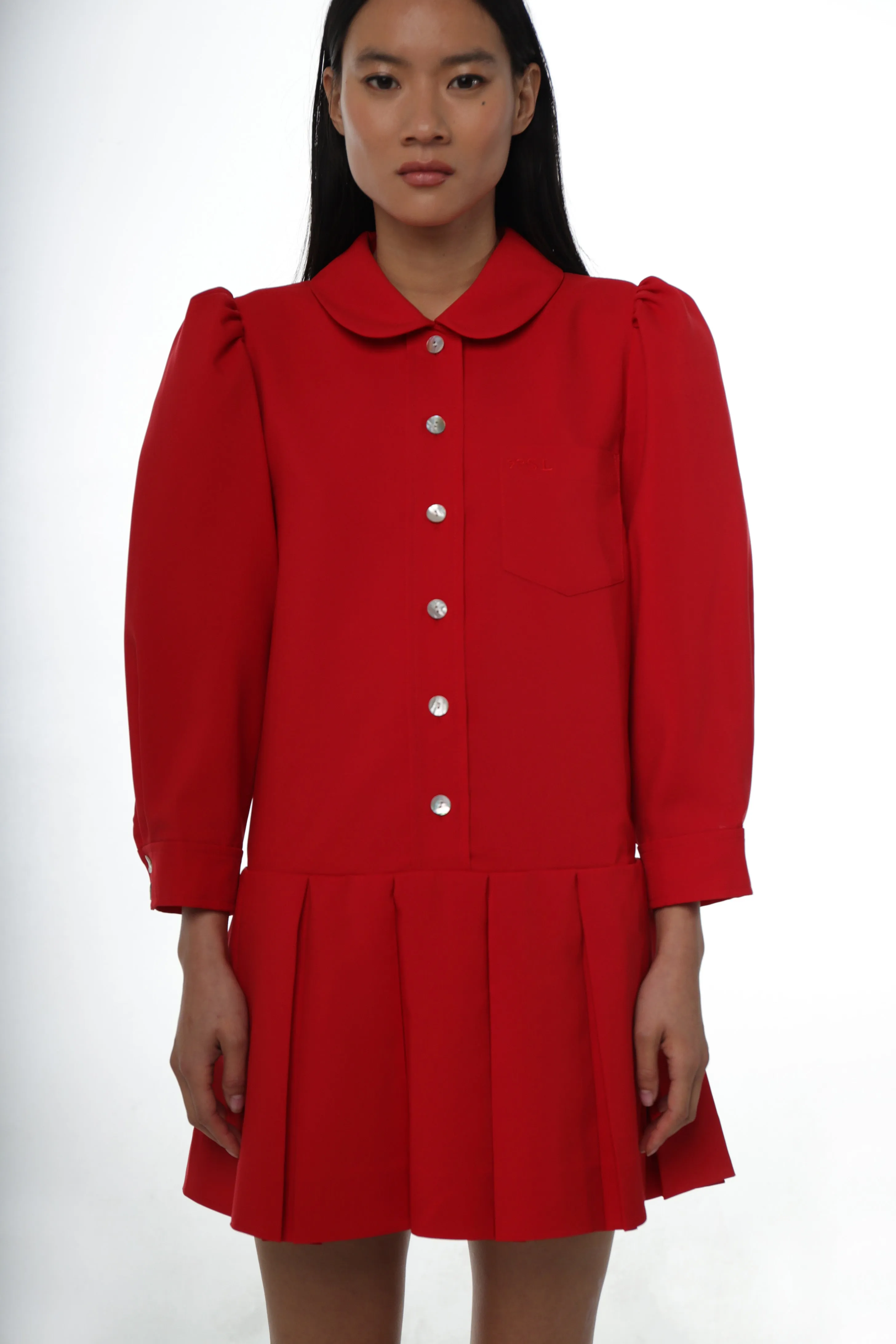 SOMM DRESS IN RED sold by Sandy Liang product image thumbnail 2