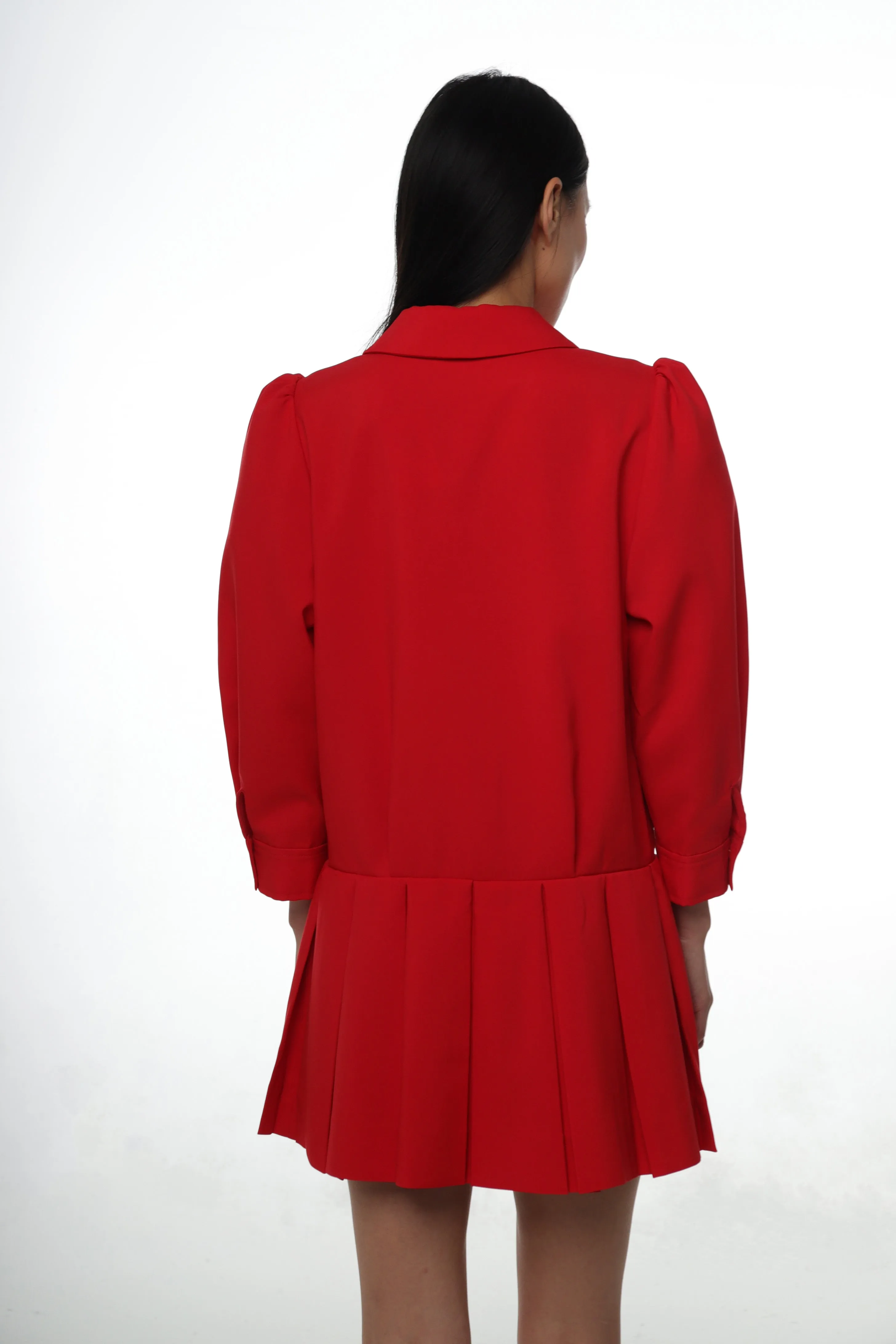SOMM DRESS IN RED sold by Sandy Liang product image thumbnail 4