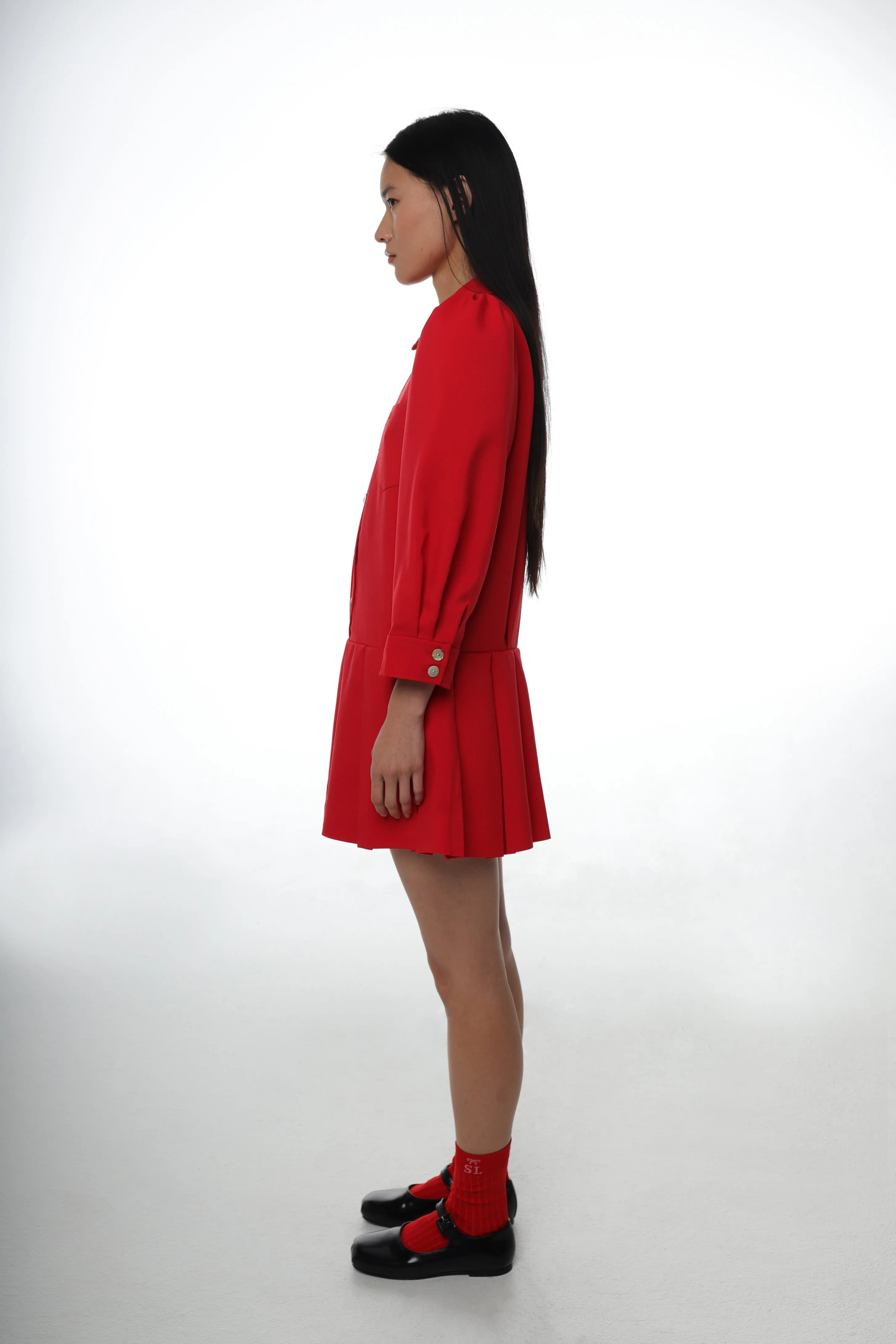 SOMM DRESS IN RED sold by Sandy Liang product image thumbnail 3