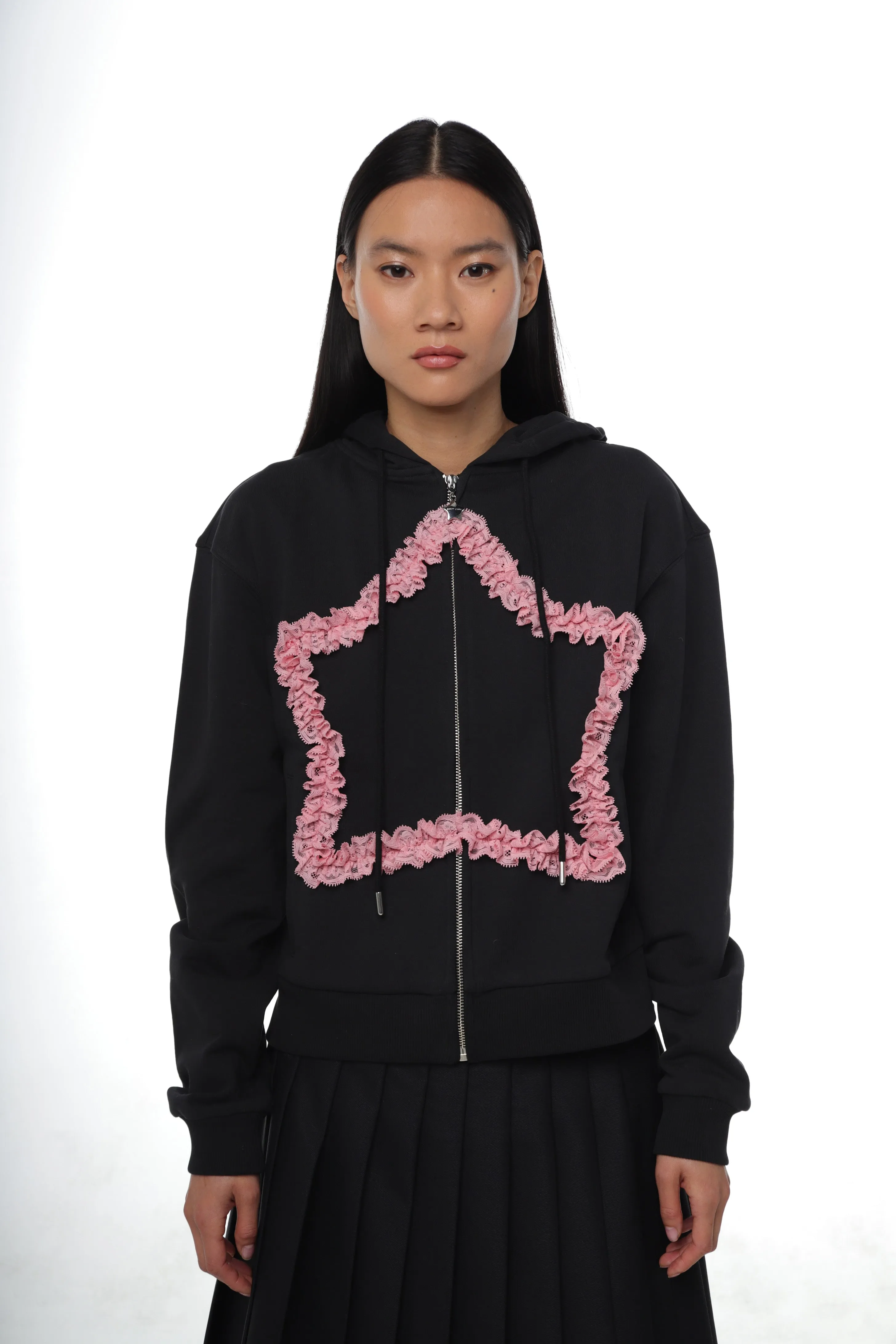 REGINA HOODIE IN BLACK sold by Sandy Liang product image thumbnail 2