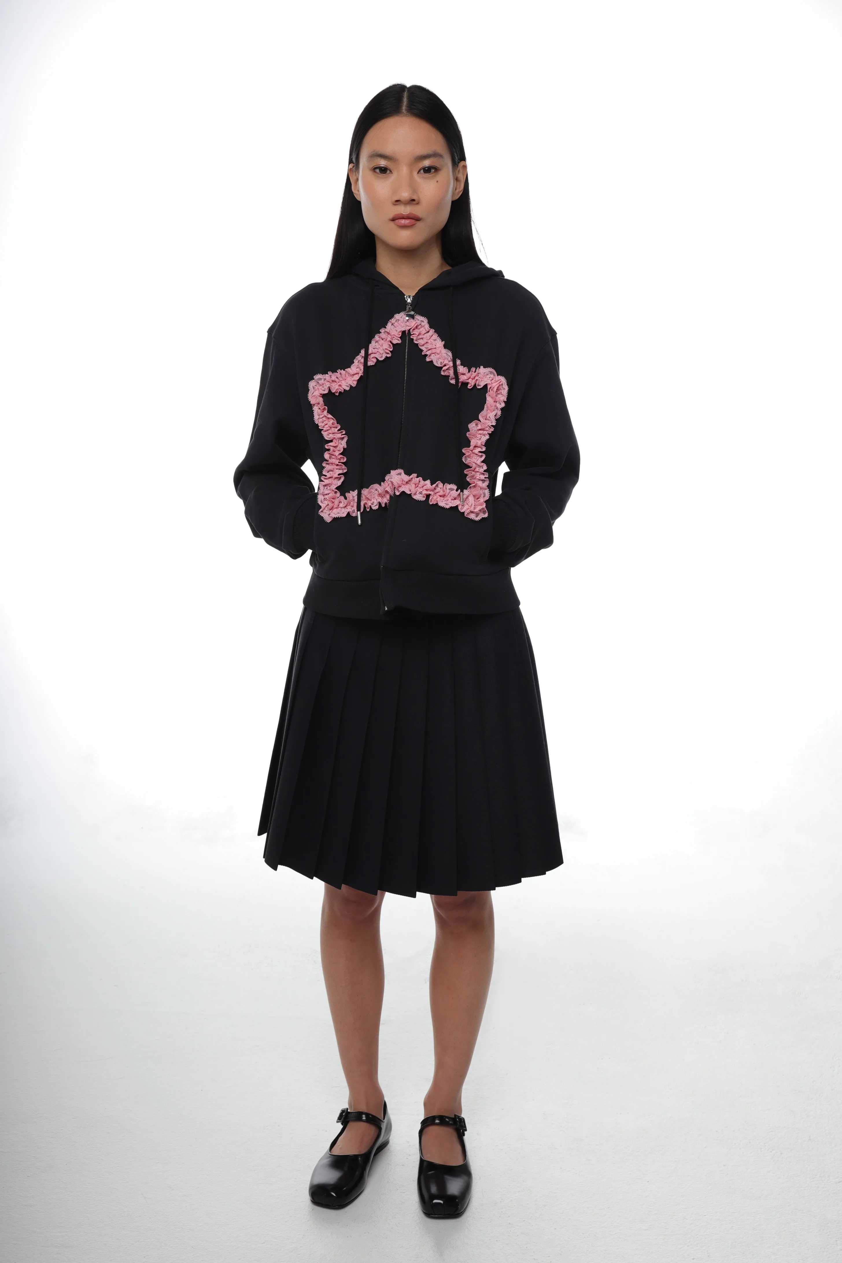 REGINA HOODIE IN BLACK sold by Sandy Liang product image thumbnail 4
