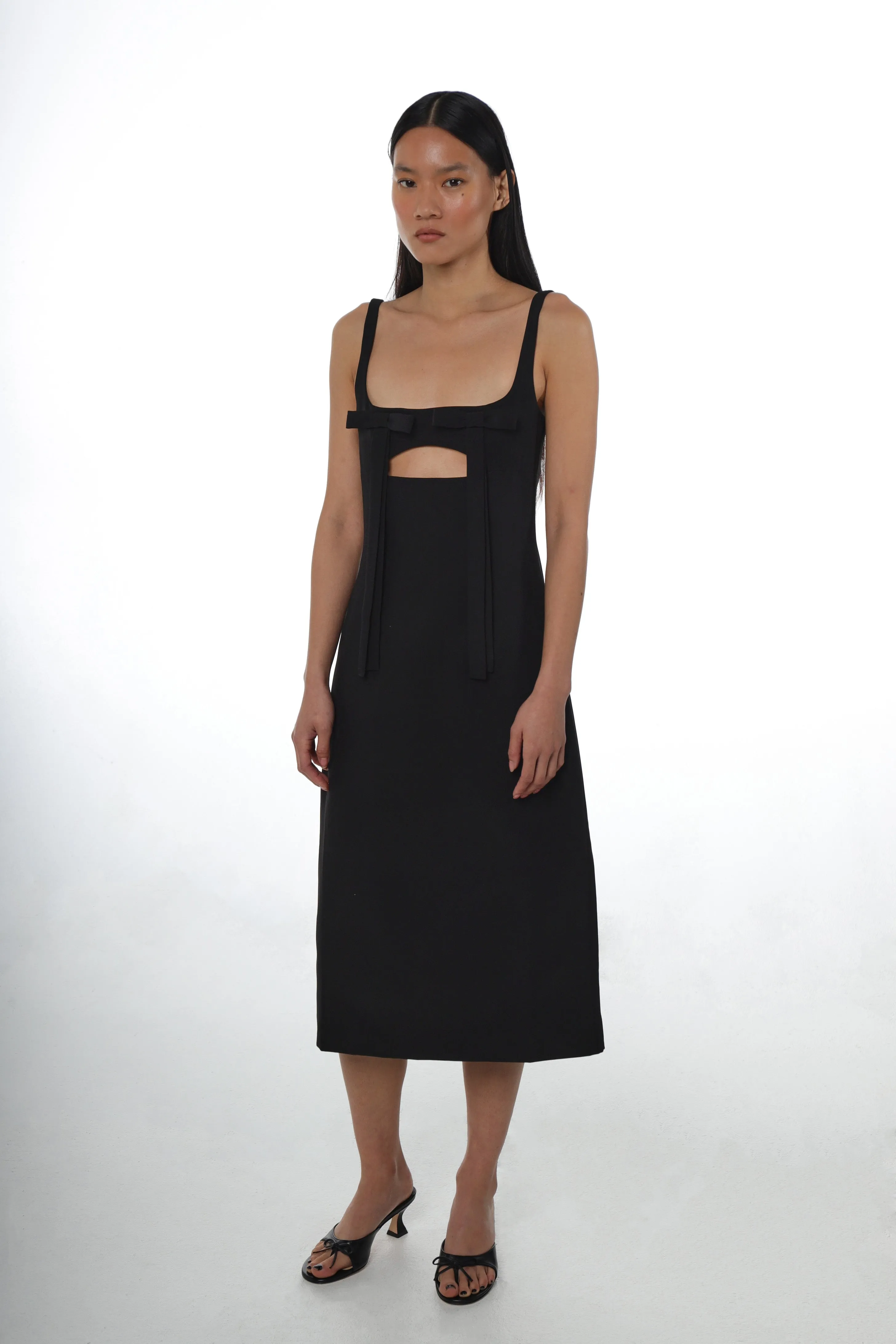 MACHU DRESS IN BLACK sold by Sandy Liang product image thumbnail 2