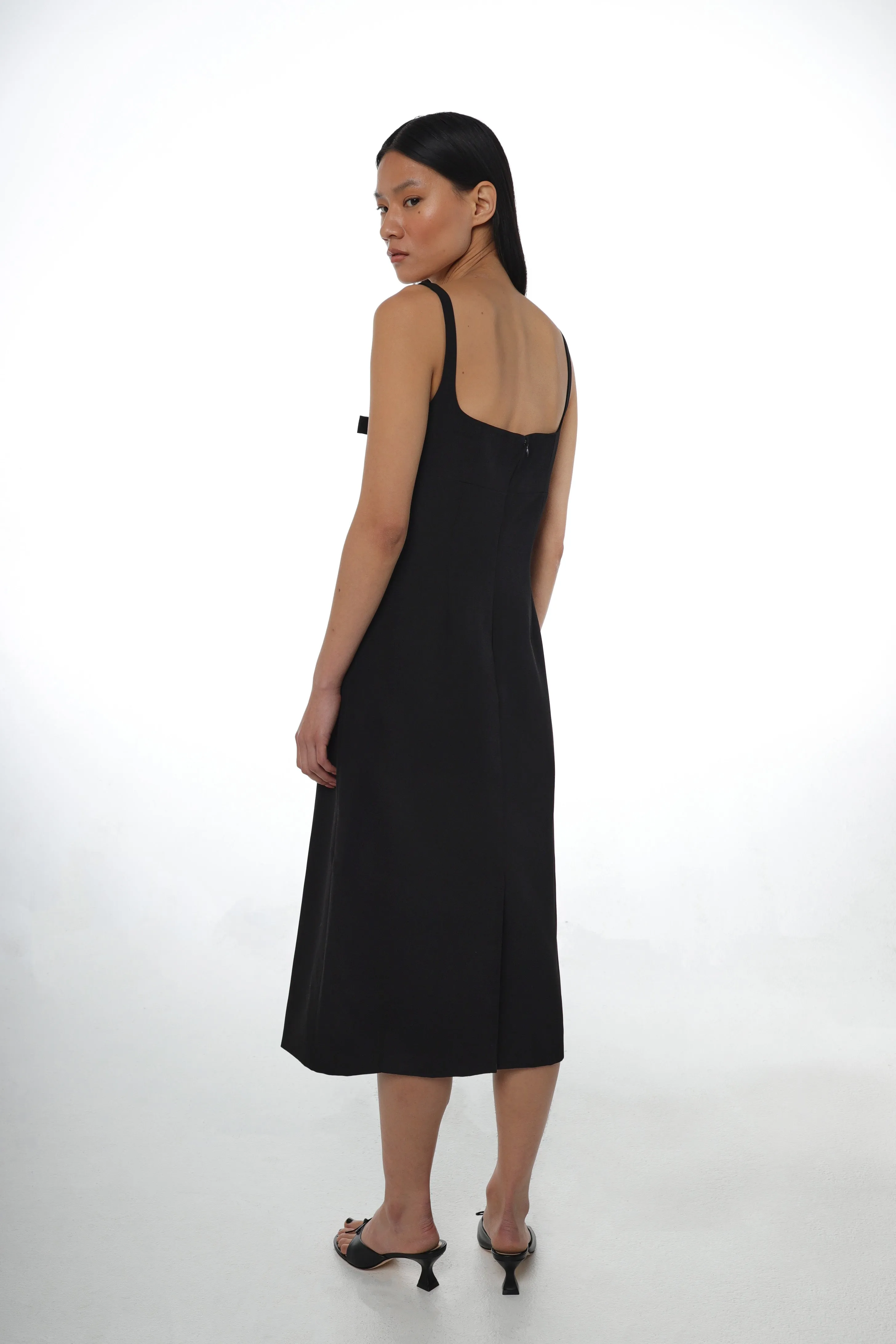 MACHU DRESS IN BLACK sold by Sandy Liang product image thumbnail 3