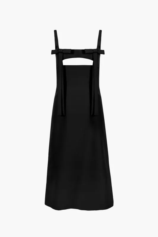 MACHU DRESS IN BLACK sold by Sandy Liang