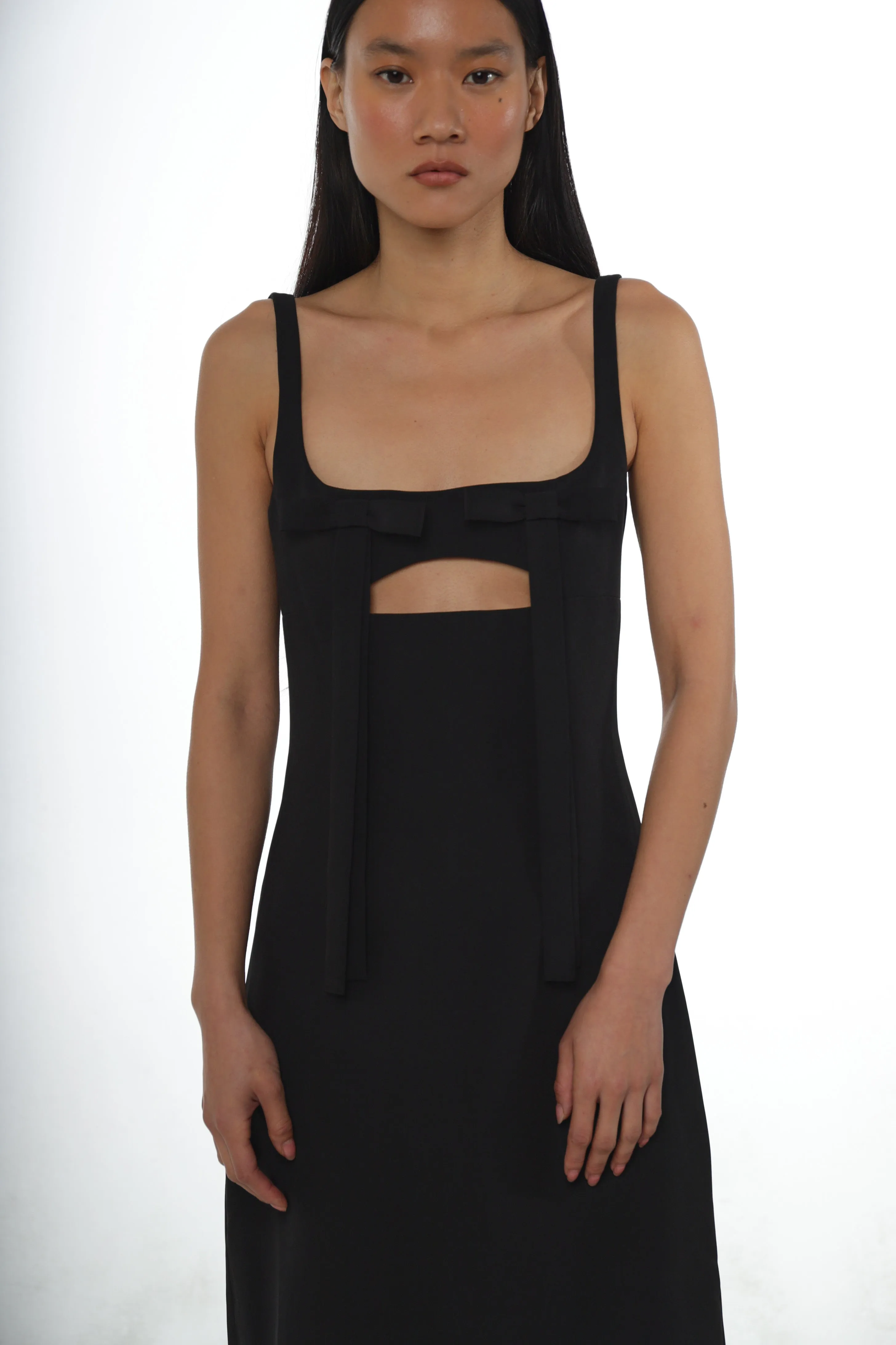 MACHU DRESS IN BLACK sold by Sandy Liang product image thumbnail 4