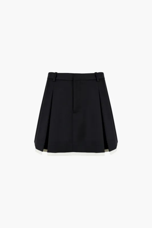 BARLOWE SKIRT IN BLACK sold by Sandy Liang