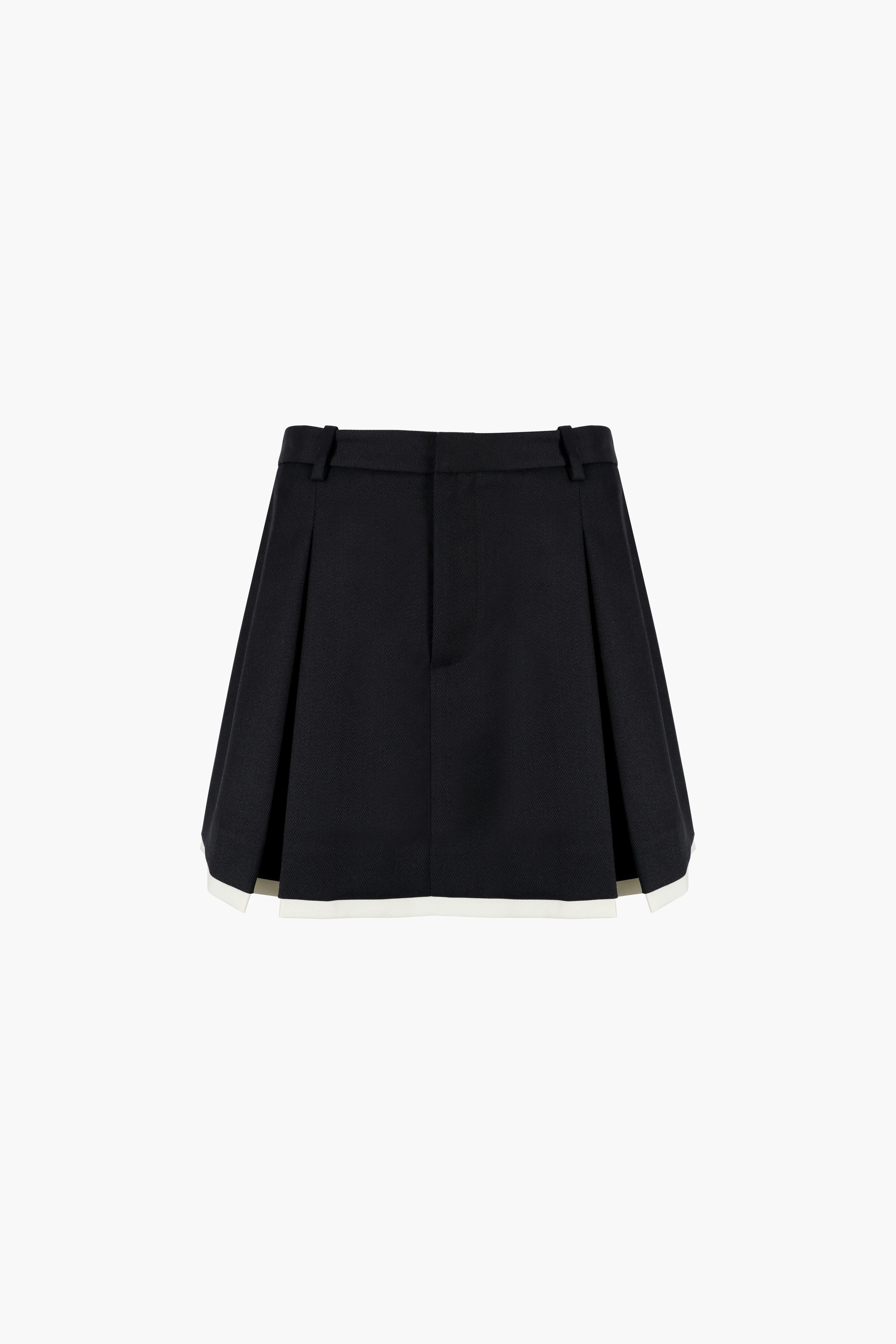 BARLOWE SKIRT IN BLACK sold by Sandy Liang