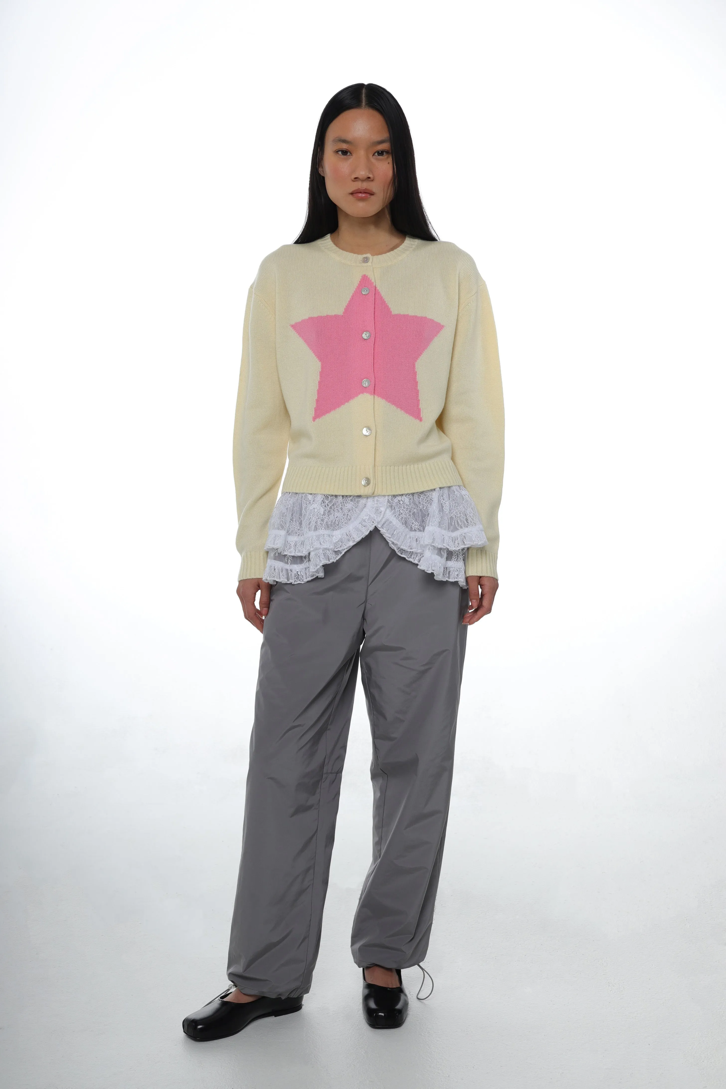 BOUCHETTE CARDIGAN IN BUTTER sold by Sandy Liang product image thumbnail 2