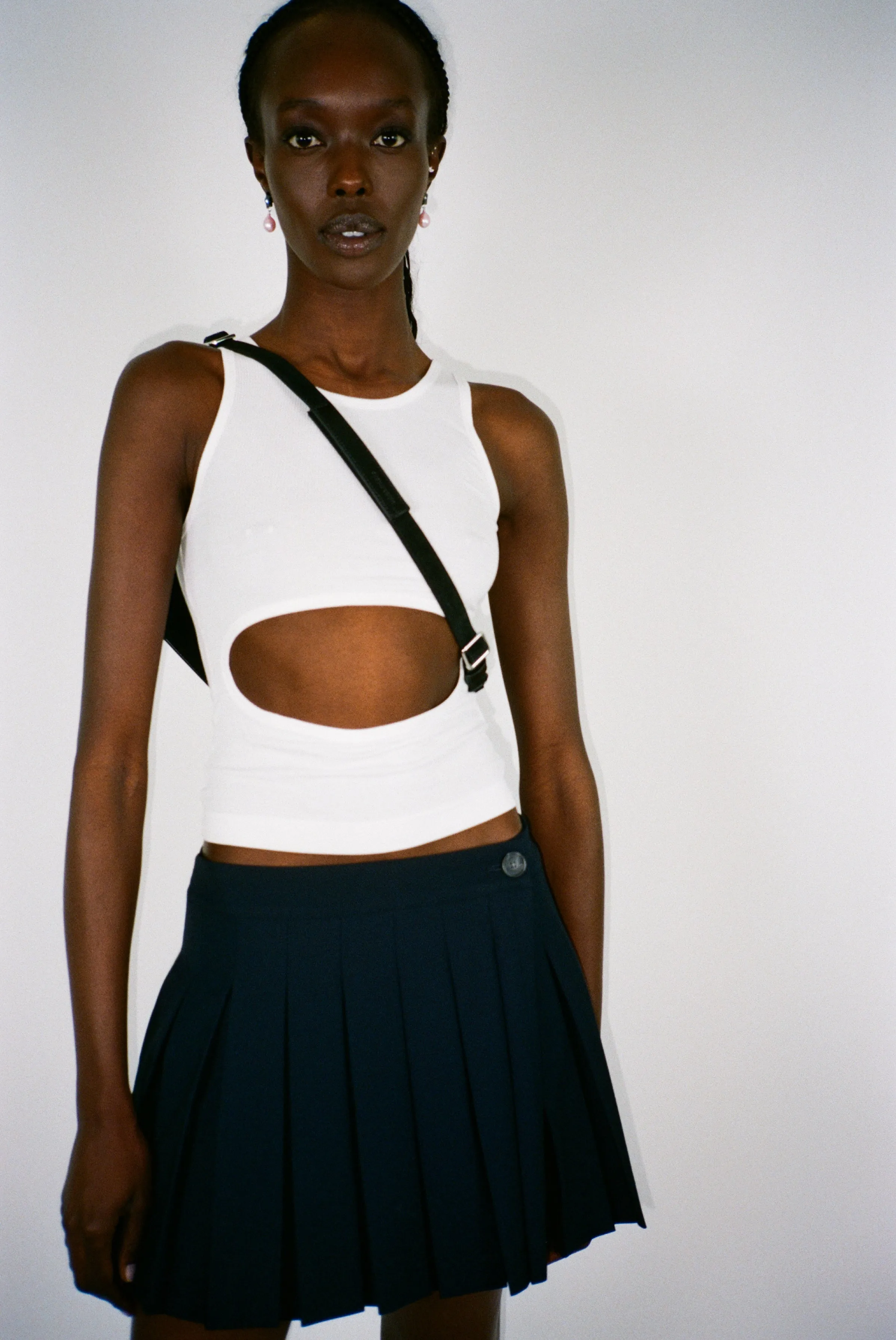 RIBLET TANK IN BLANC sold by Sandy Liang product image thumbnail 3