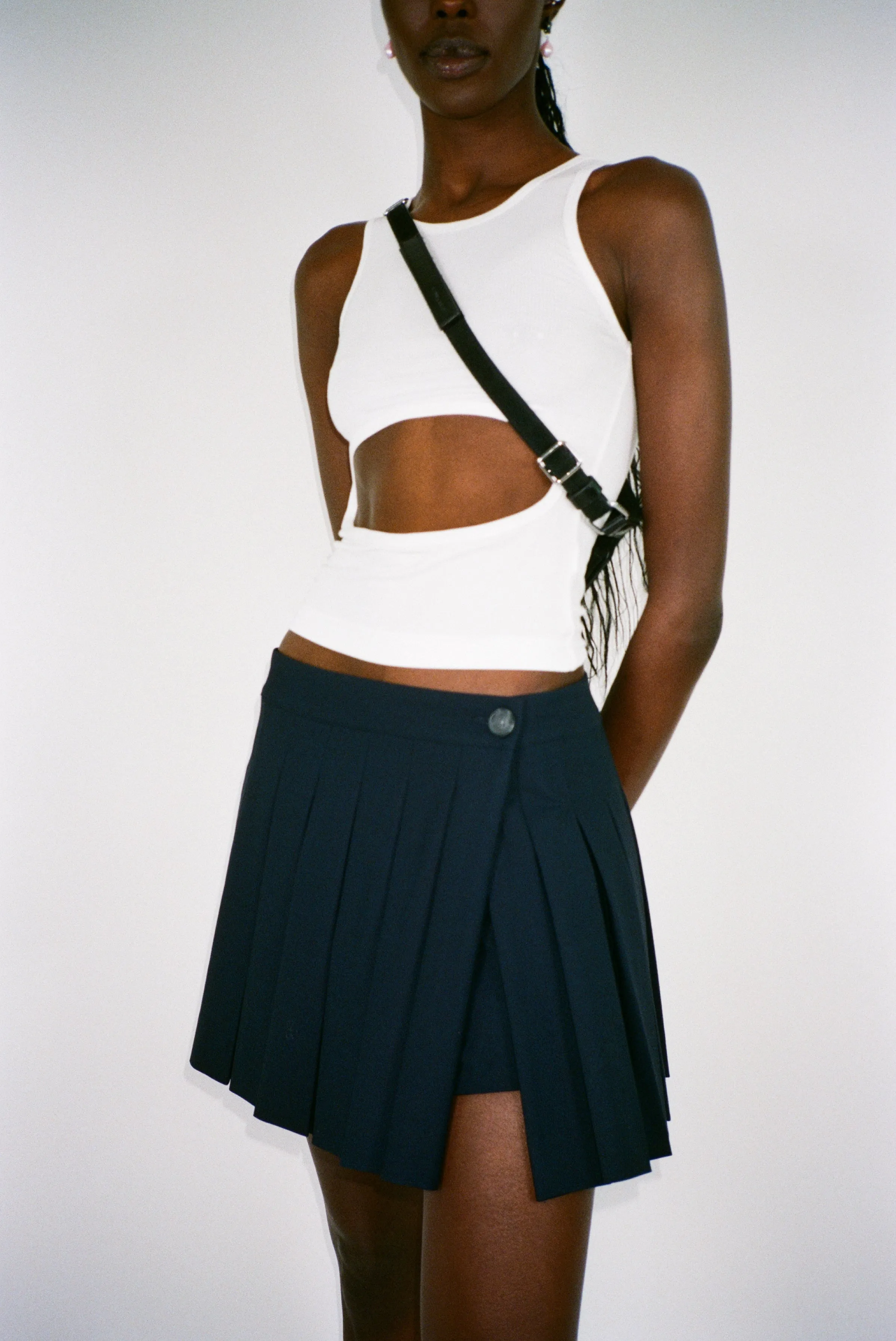 RIBLET TANK IN BLANC sold by Sandy Liang product image thumbnail 2