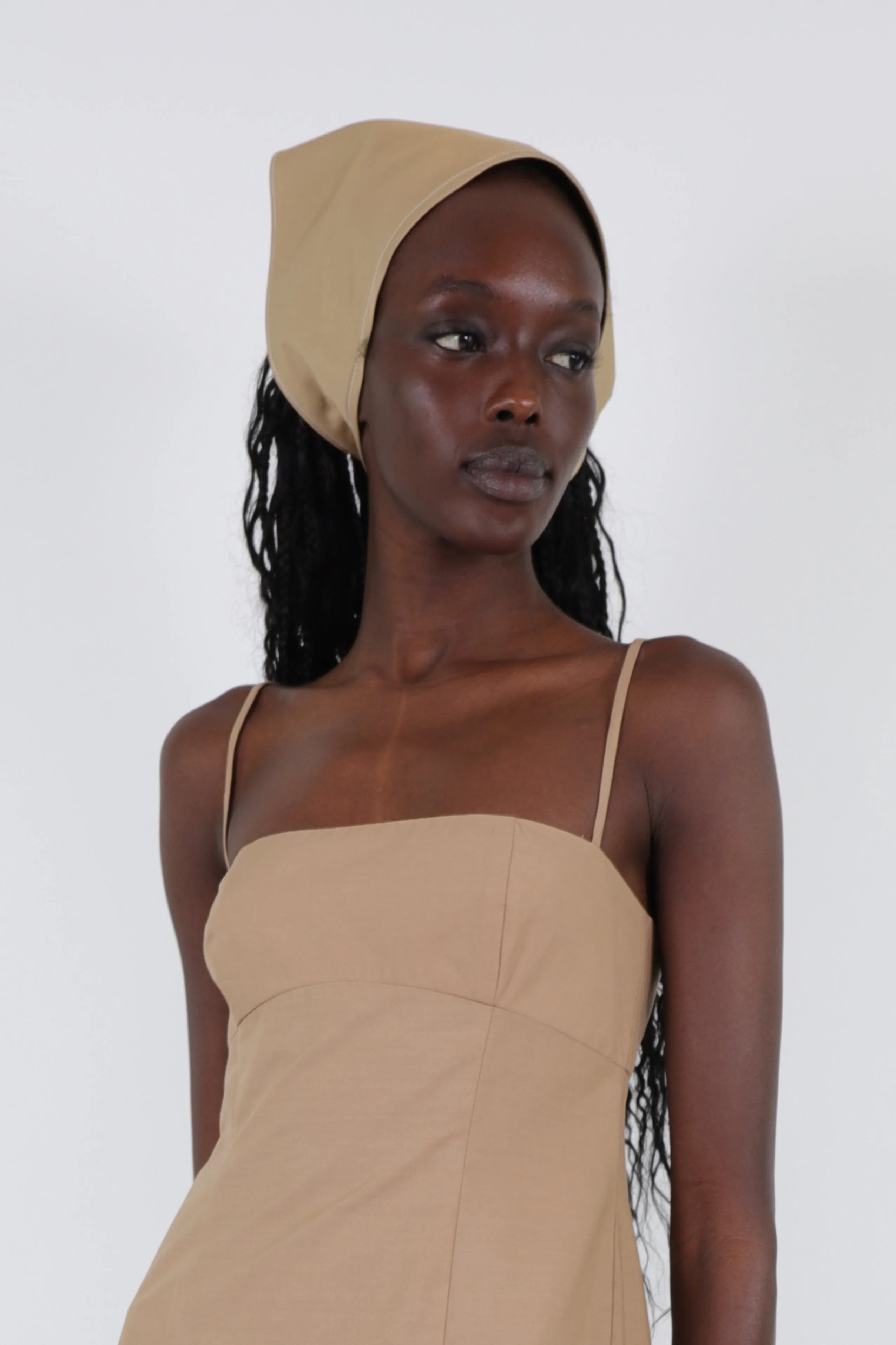 OBTUSE BANDANA IN TAUPE sold by Sandy Liang product image thumbnail 2