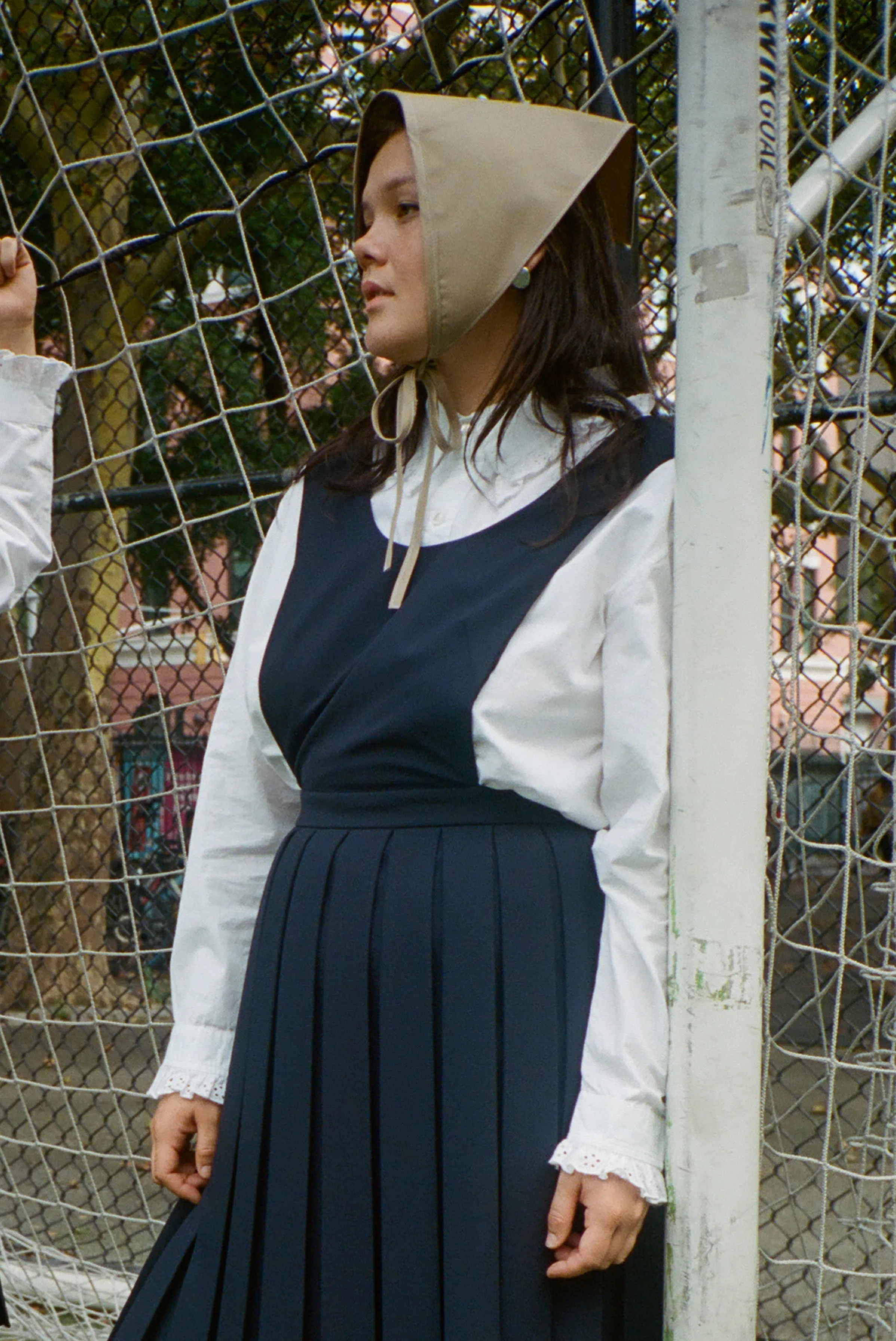 OBTUSE BANDANA IN TAUPE sold by Sandy Liang product image thumbnail 4