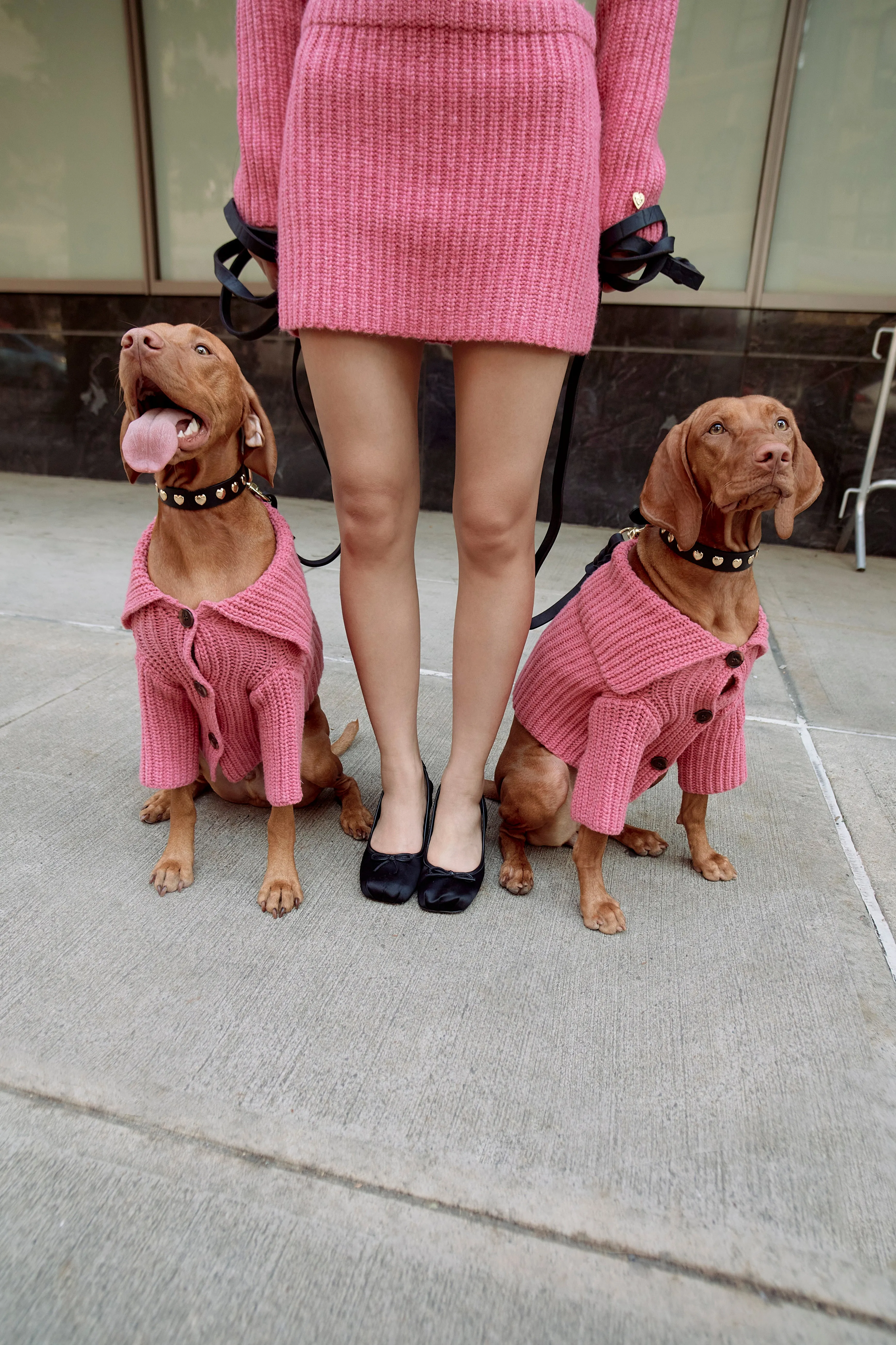 LIL PET MULLED CARDIGAN IN CARNATION sold by Sandy Liang product image thumbnail 4