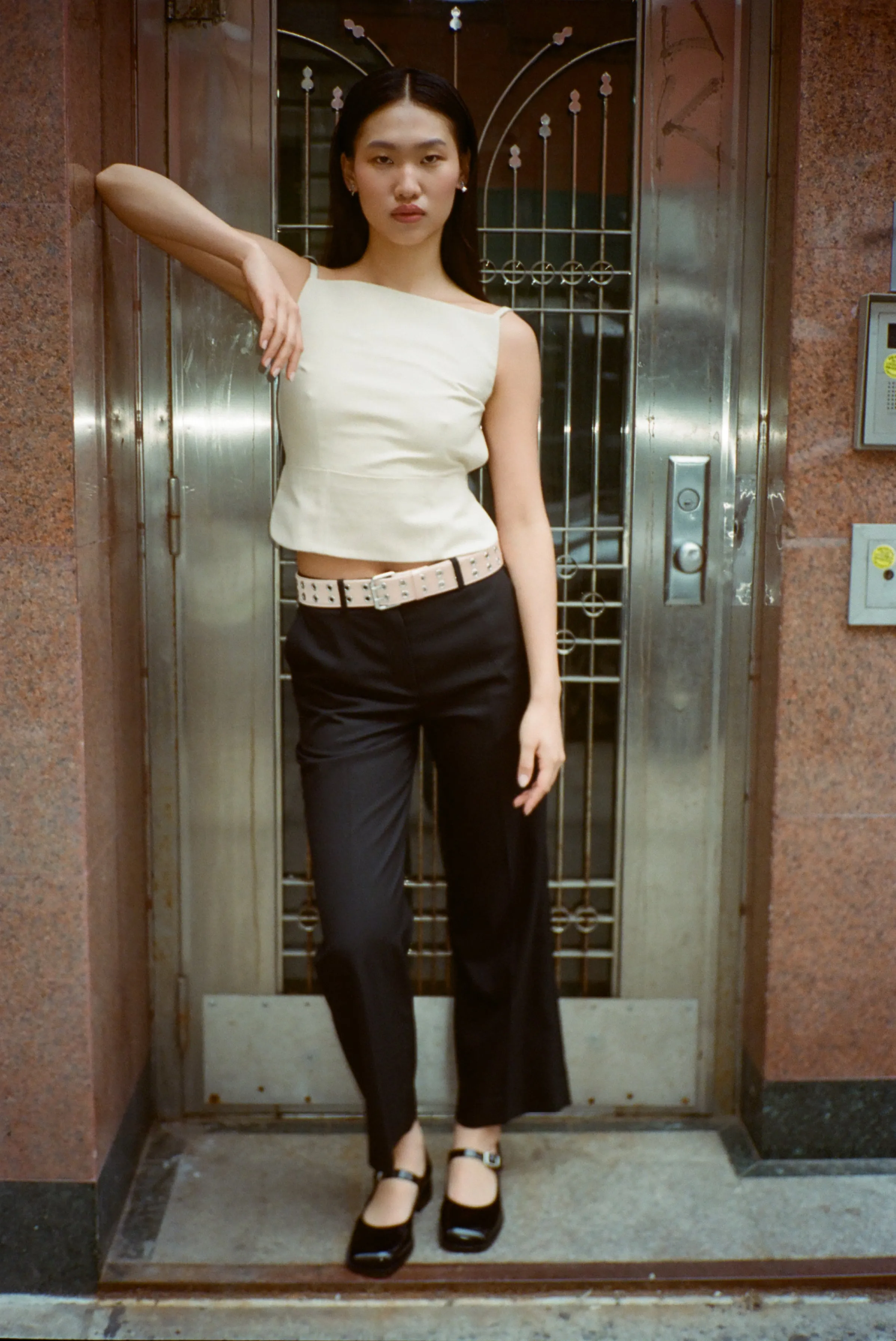 BRANDO TOP IN NATURAL sold by Sandy Liang product image thumbnail 4