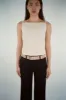 BRANDO TOP IN NATURAL sold by Sandy Liang