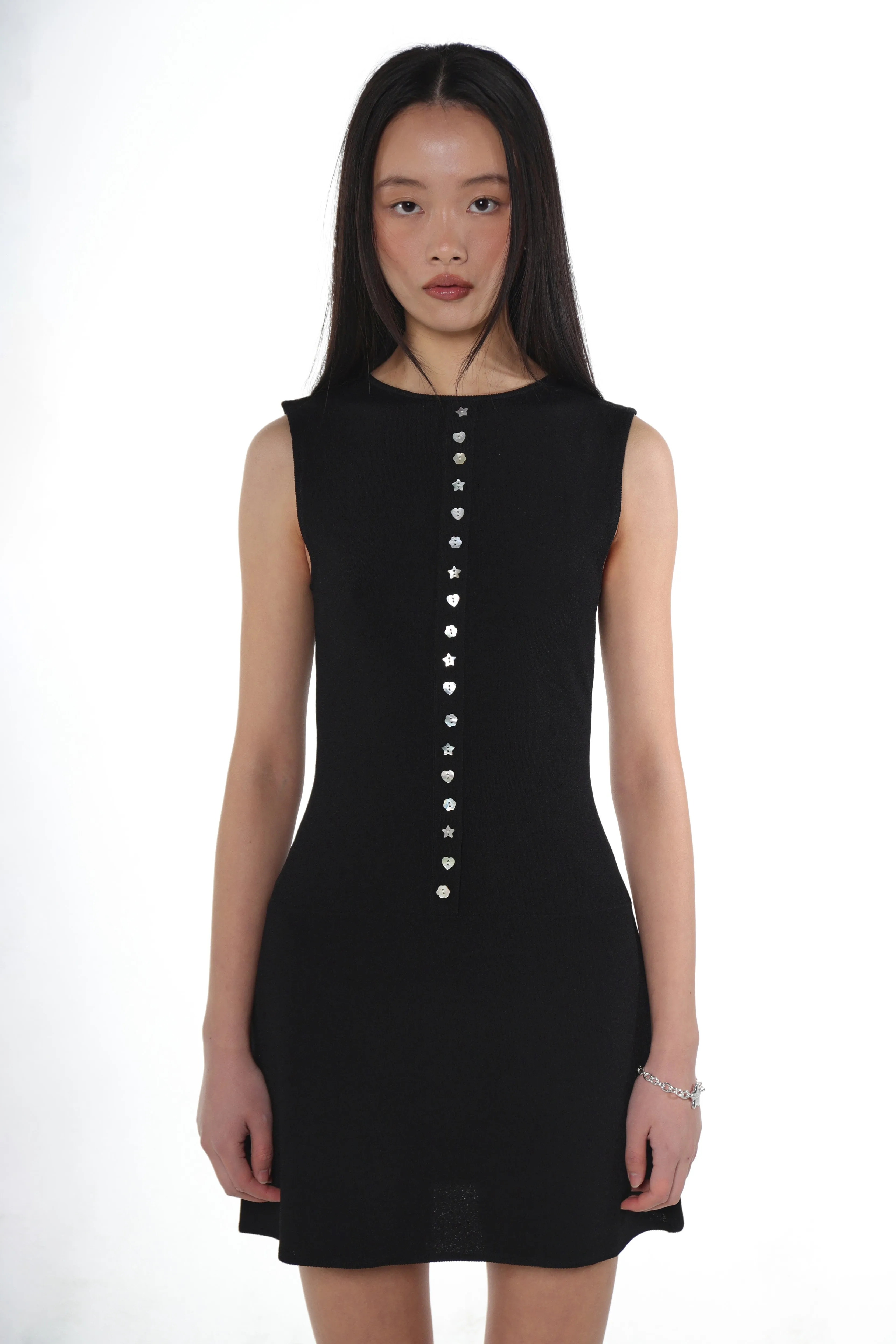 SERRANO DRESS IN BLACK sold by Sandy Liang product image thumbnail 4