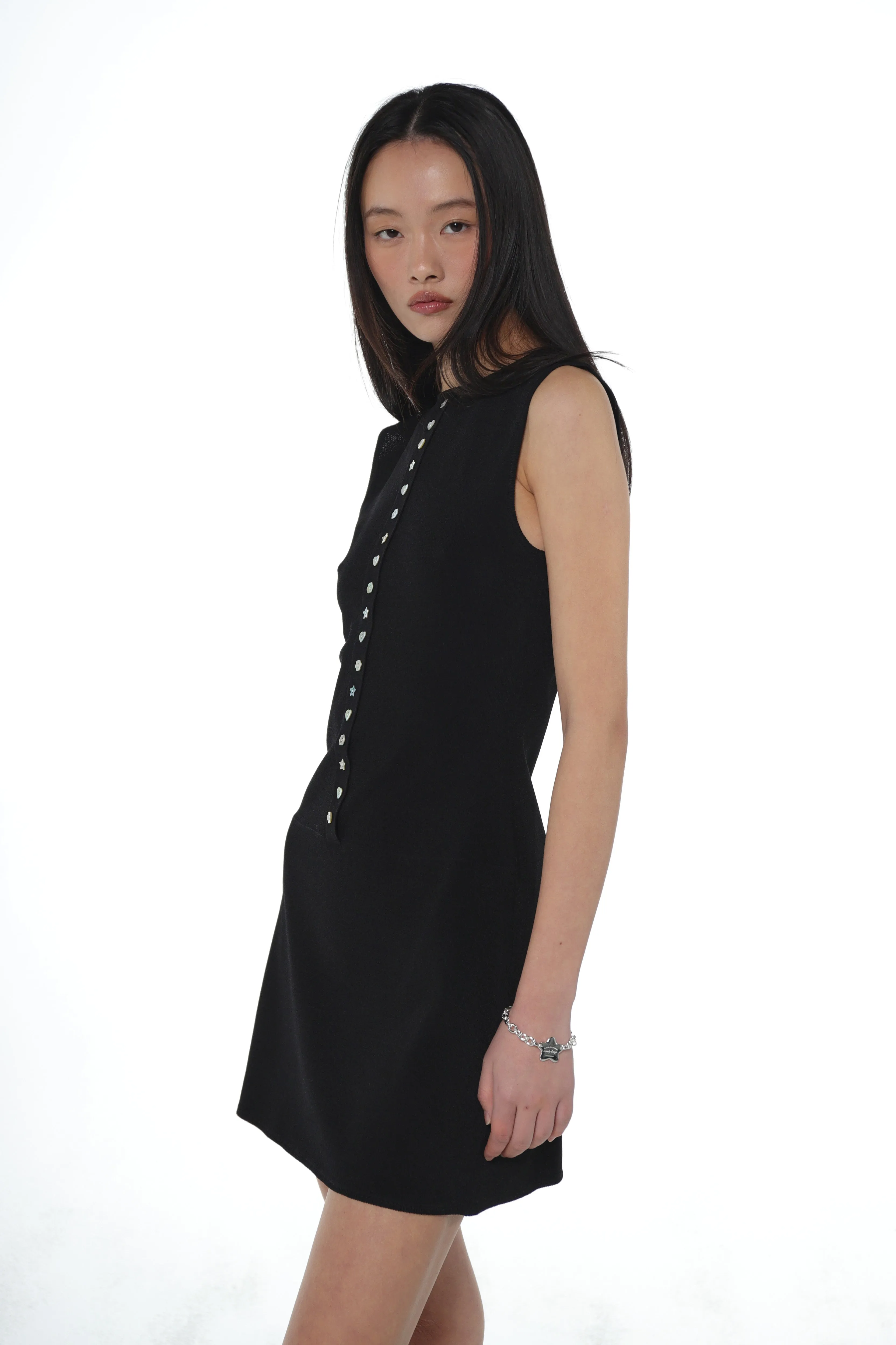 SERRANO DRESS IN BLACK sold by Sandy Liang product image thumbnail 3
