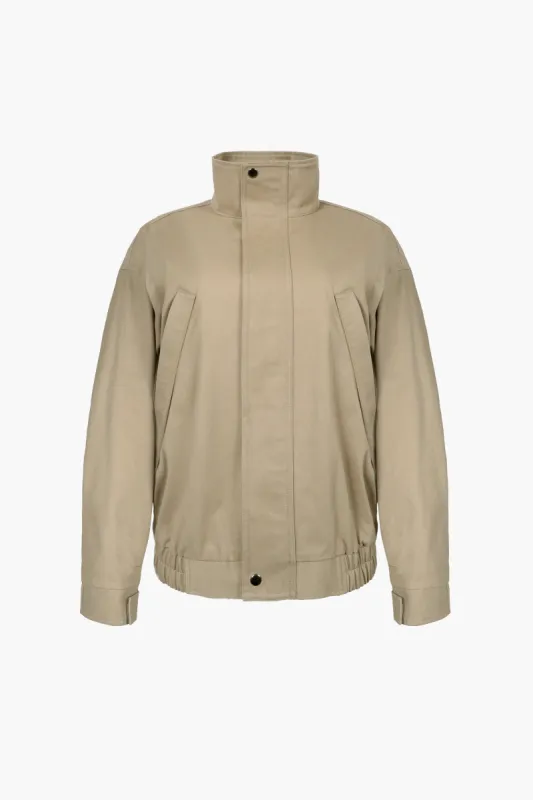 PAPAS JACKET IN SAND sold by Sandy Liang