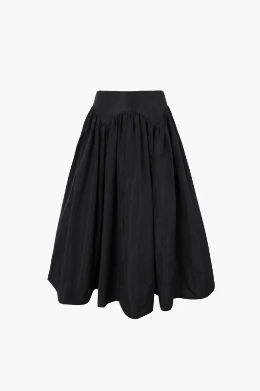 TORCELLO SKIRT IN BLACK made by Sandy Liang