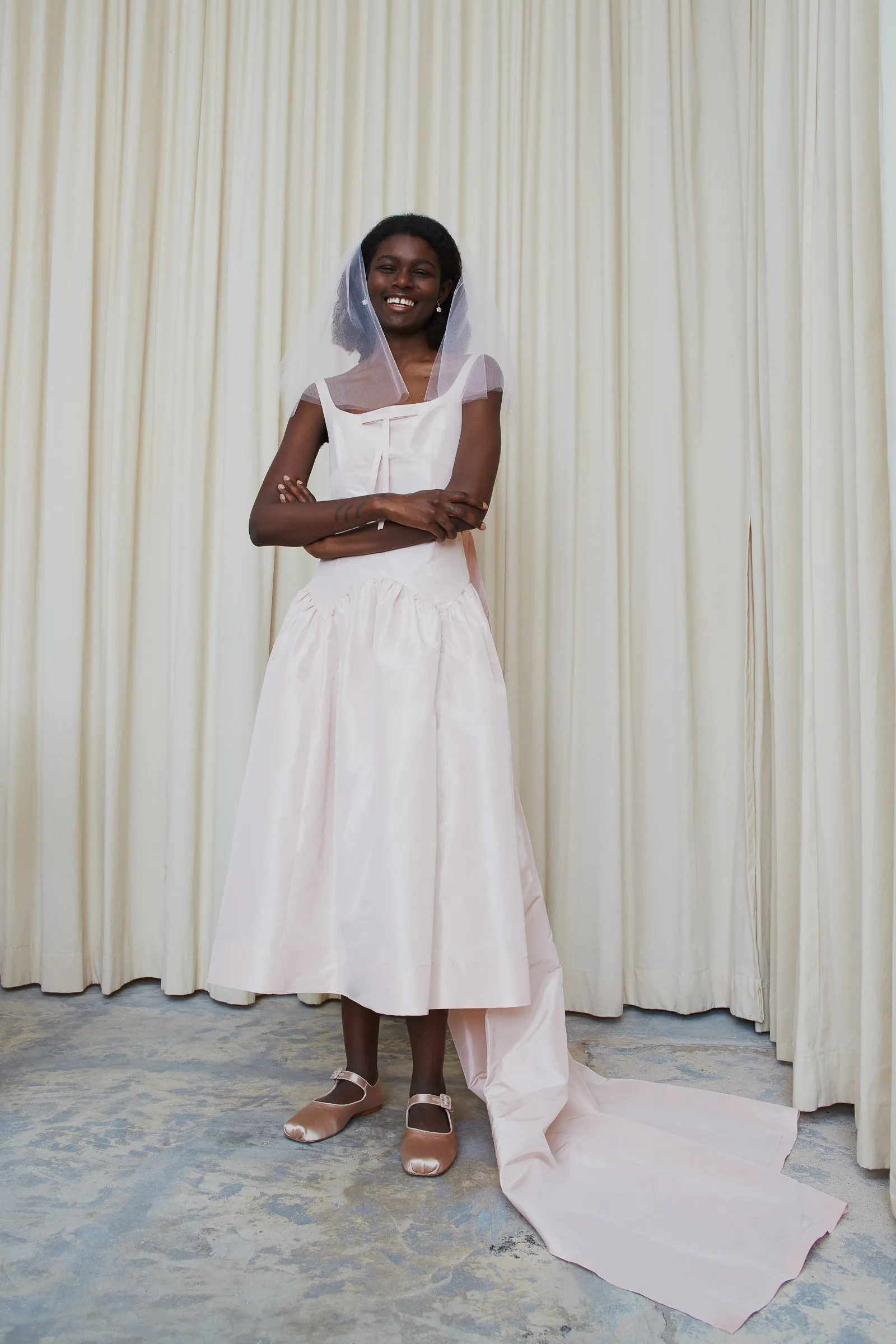 PEACH DRESS sold by Sandy Liang product image thumbnail 3