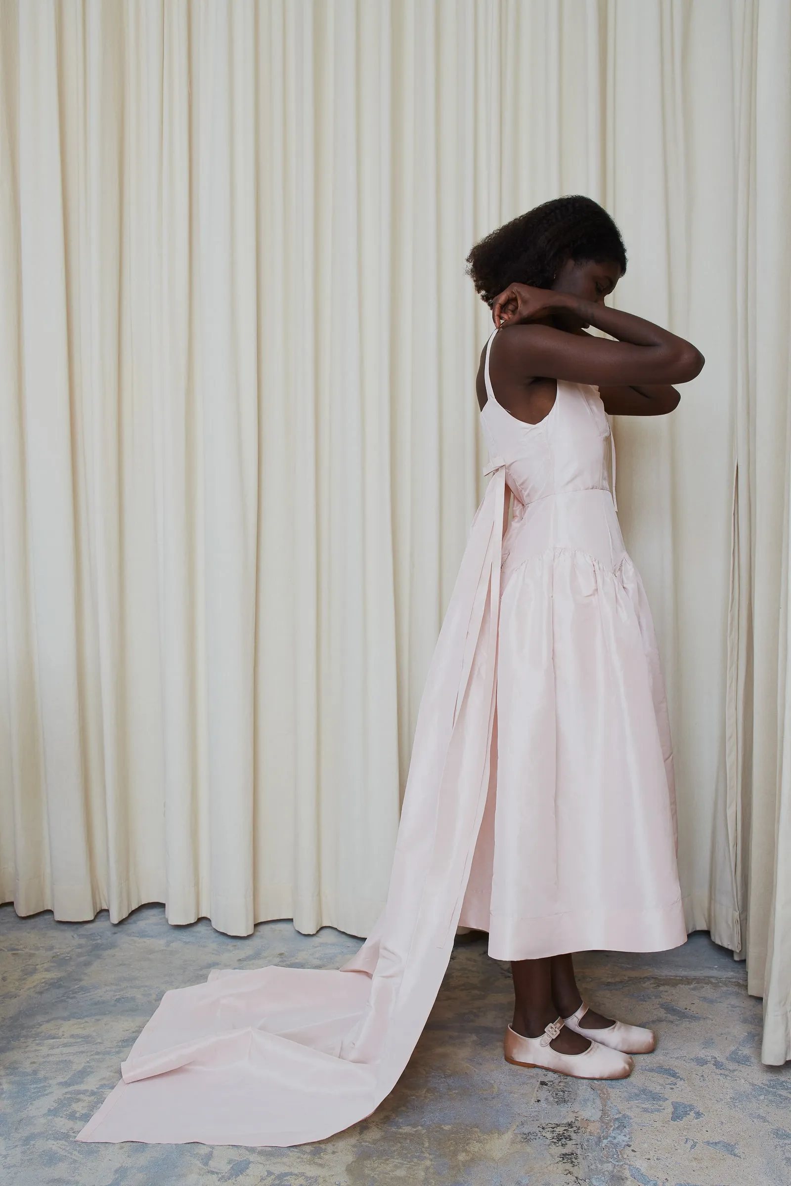 PEACH DRESS sold by Sandy Liang product image thumbnail 4