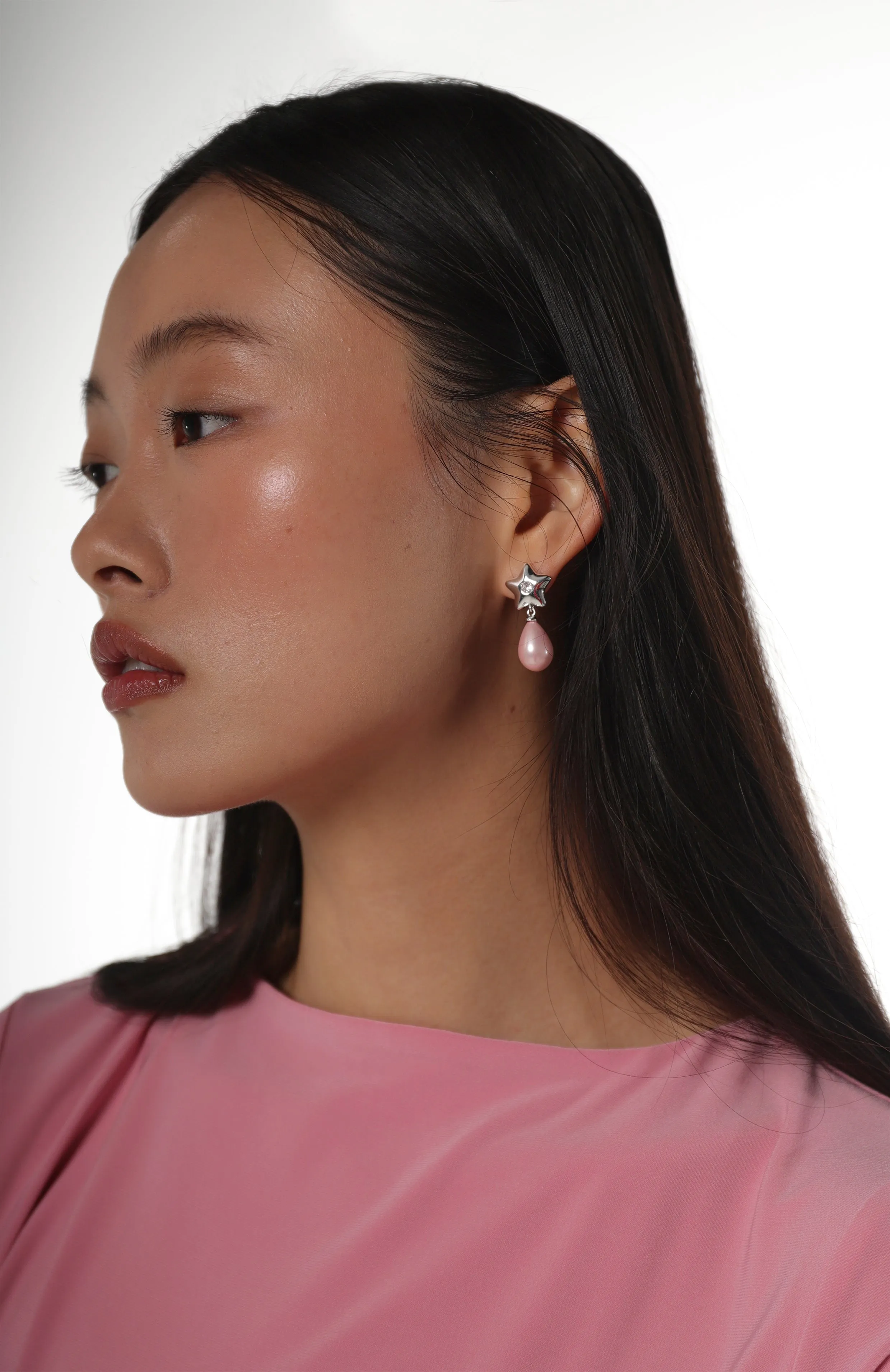 CLOVERDALE 2.0 EARRINGS IN PINK sold by Sandy Liang product image thumbnail 2
