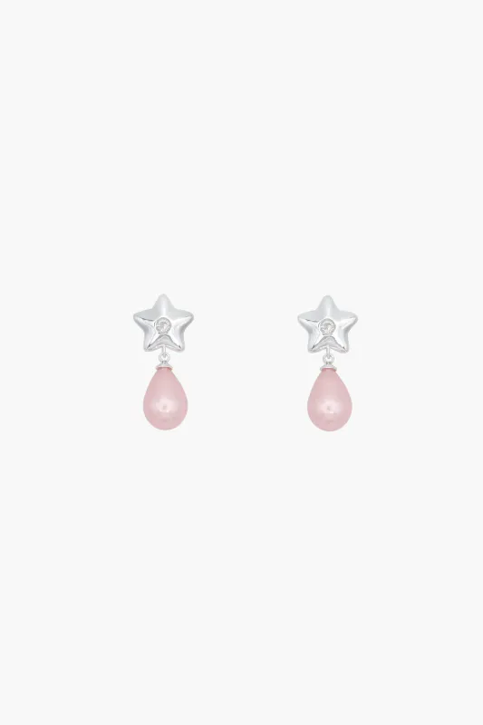 CLOVERDALE 2.0 EARRINGS IN PINK sold by Sandy Liang