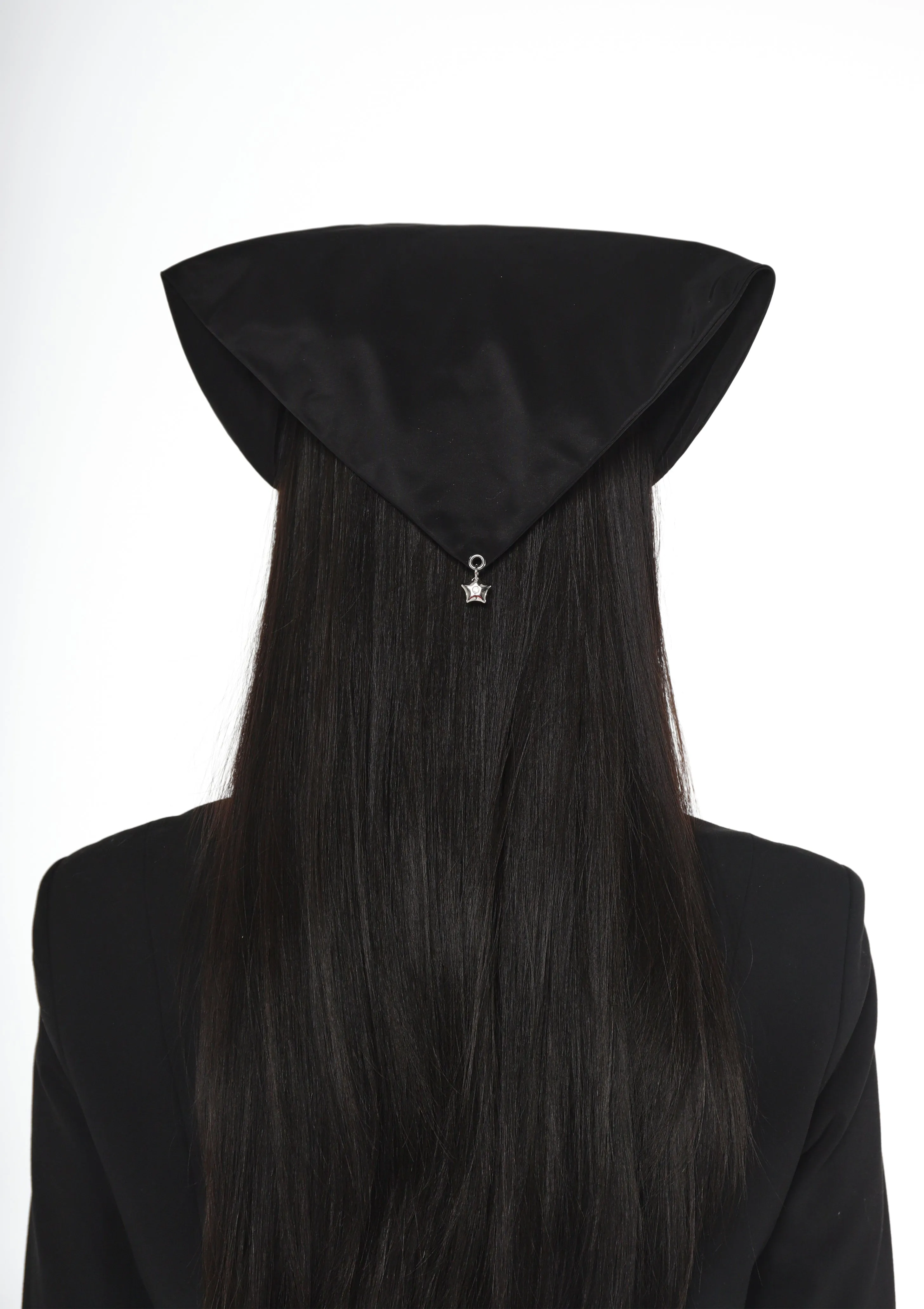 ACUTE BANDANA HEADBAND IN BLACK sold by Sandy Liang product image thumbnail 2