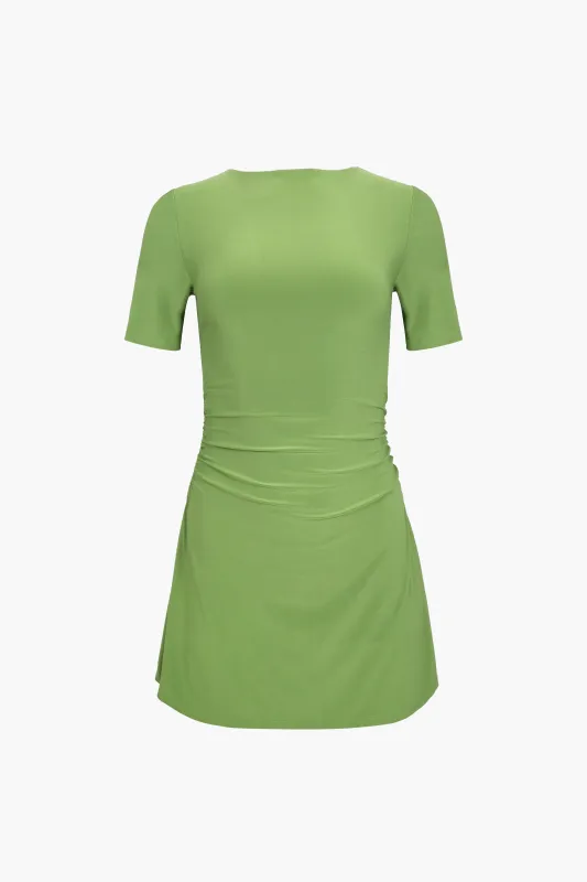 SKITTY DRESS IN LIME sold by Sandy Liang