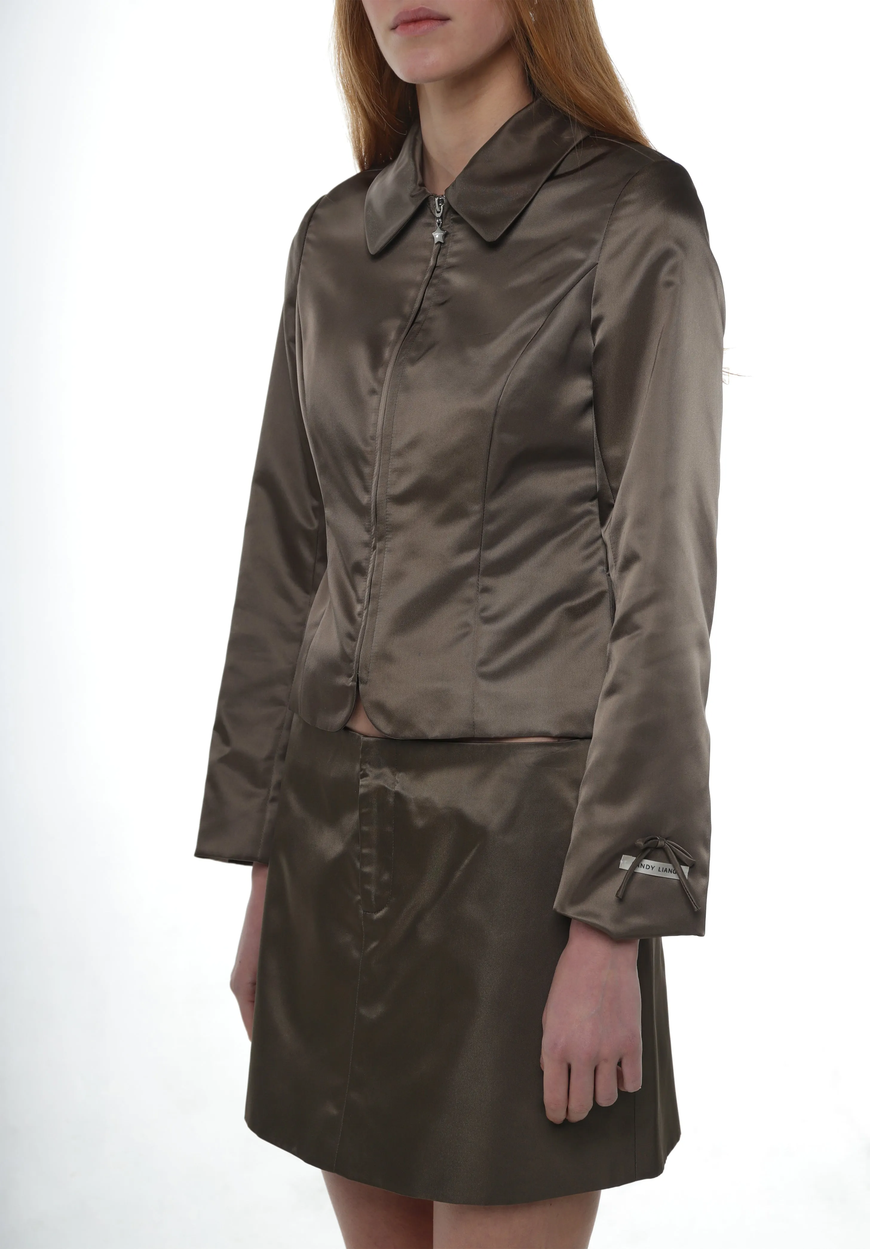 ANNECY JACKET IN OLIVE sold by Sandy Liang product image thumbnail 4