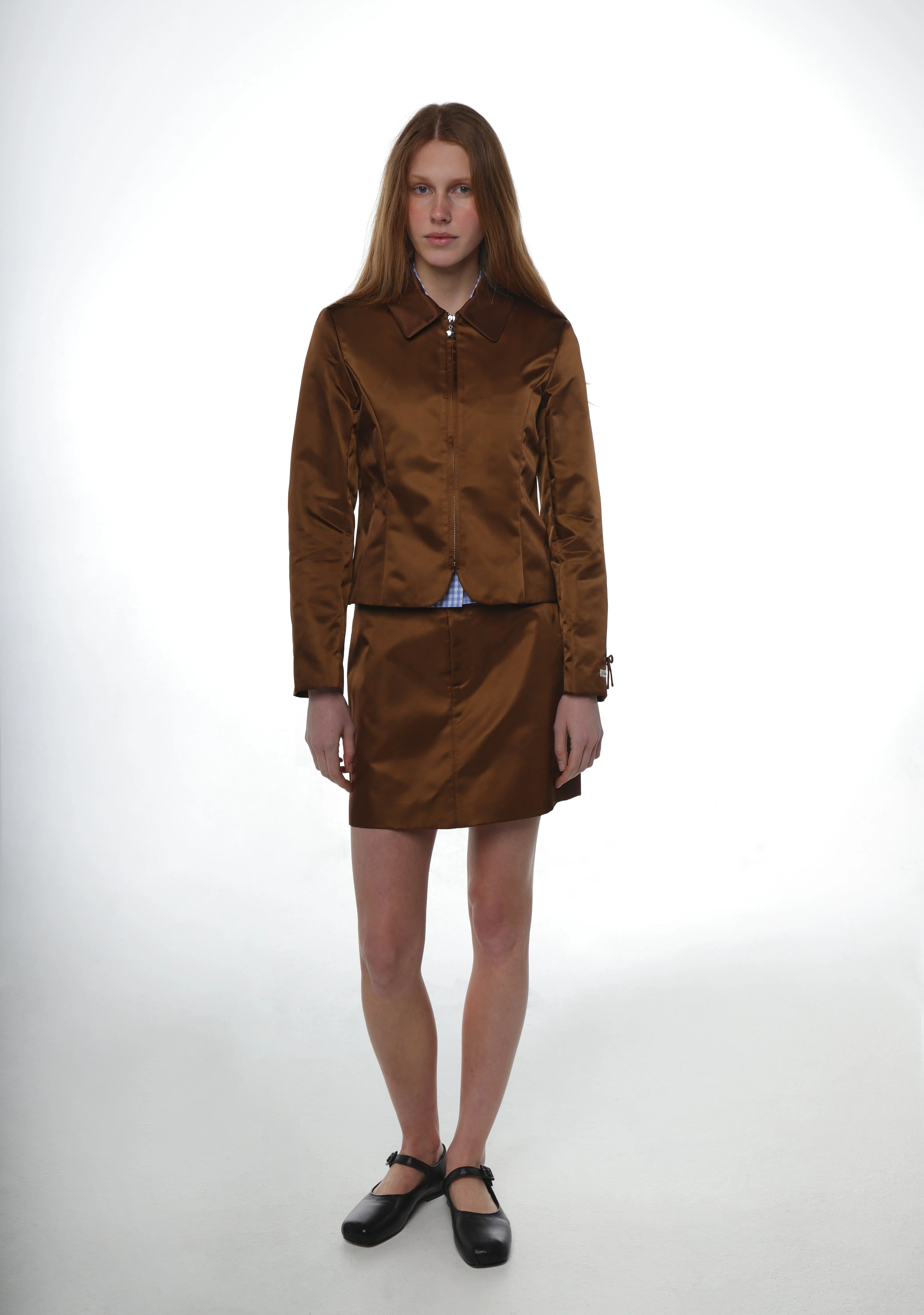 JARDIN SKIRT IN BROWN sold by Sandy Liang product image thumbnail 2