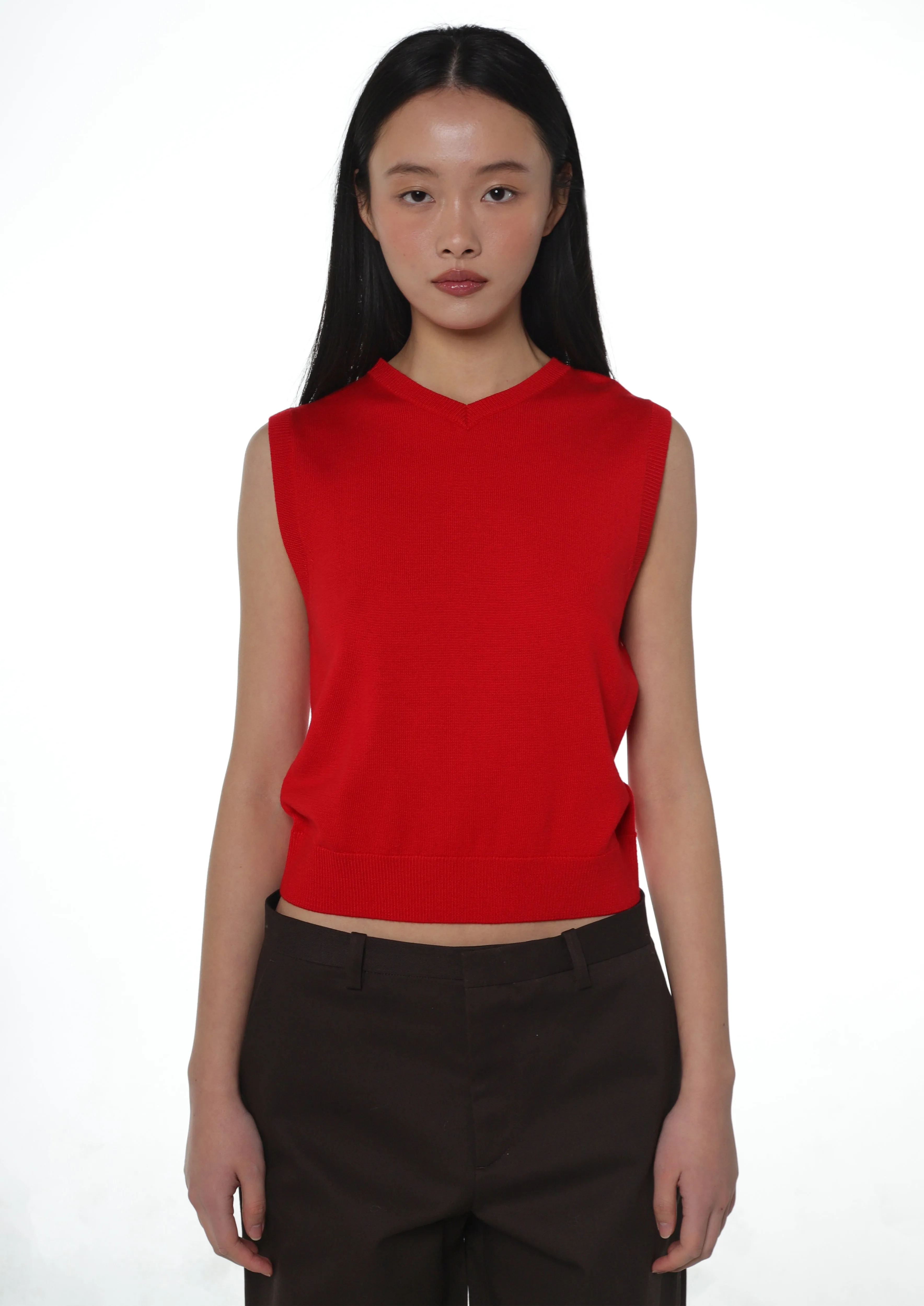 MELTY VEST IN RED sold by Sandy Liang product image thumbnail 2