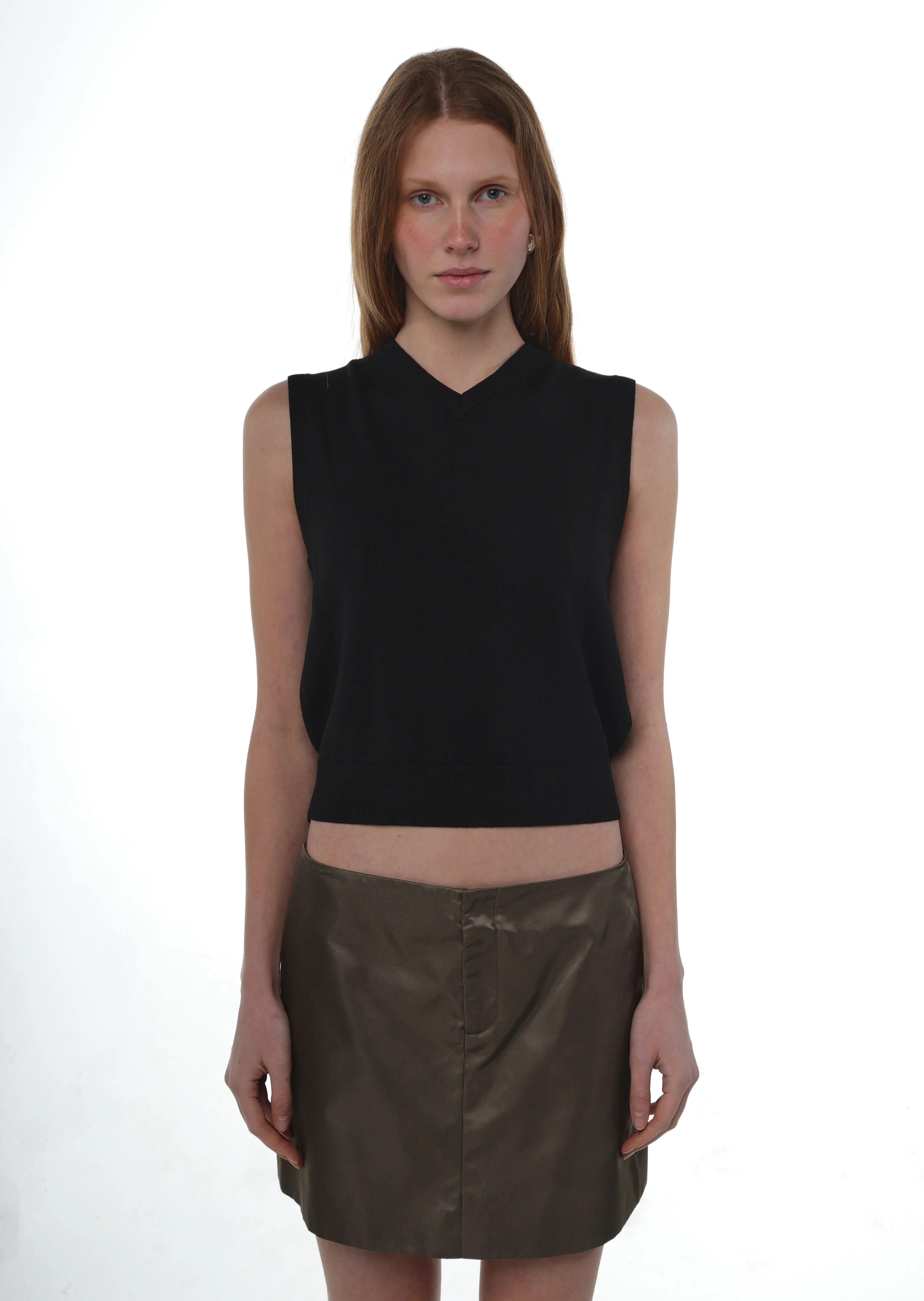 MELTY VEST IN BLACK sold by Sandy Liang product image thumbnail 2
