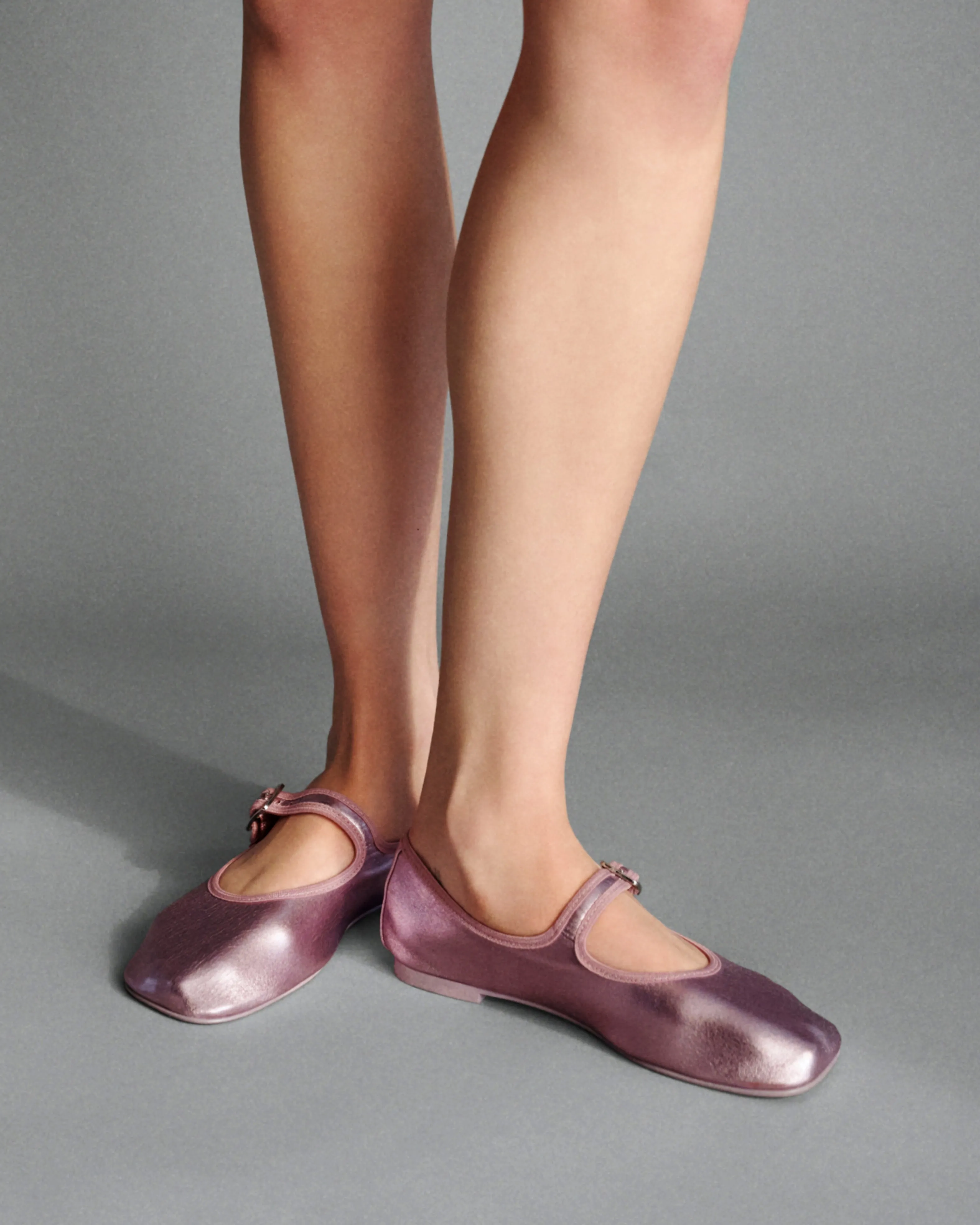 MARY JANE STRETCH IN METALLIC PINK sold by Sandy Liang product image thumbnail 5
