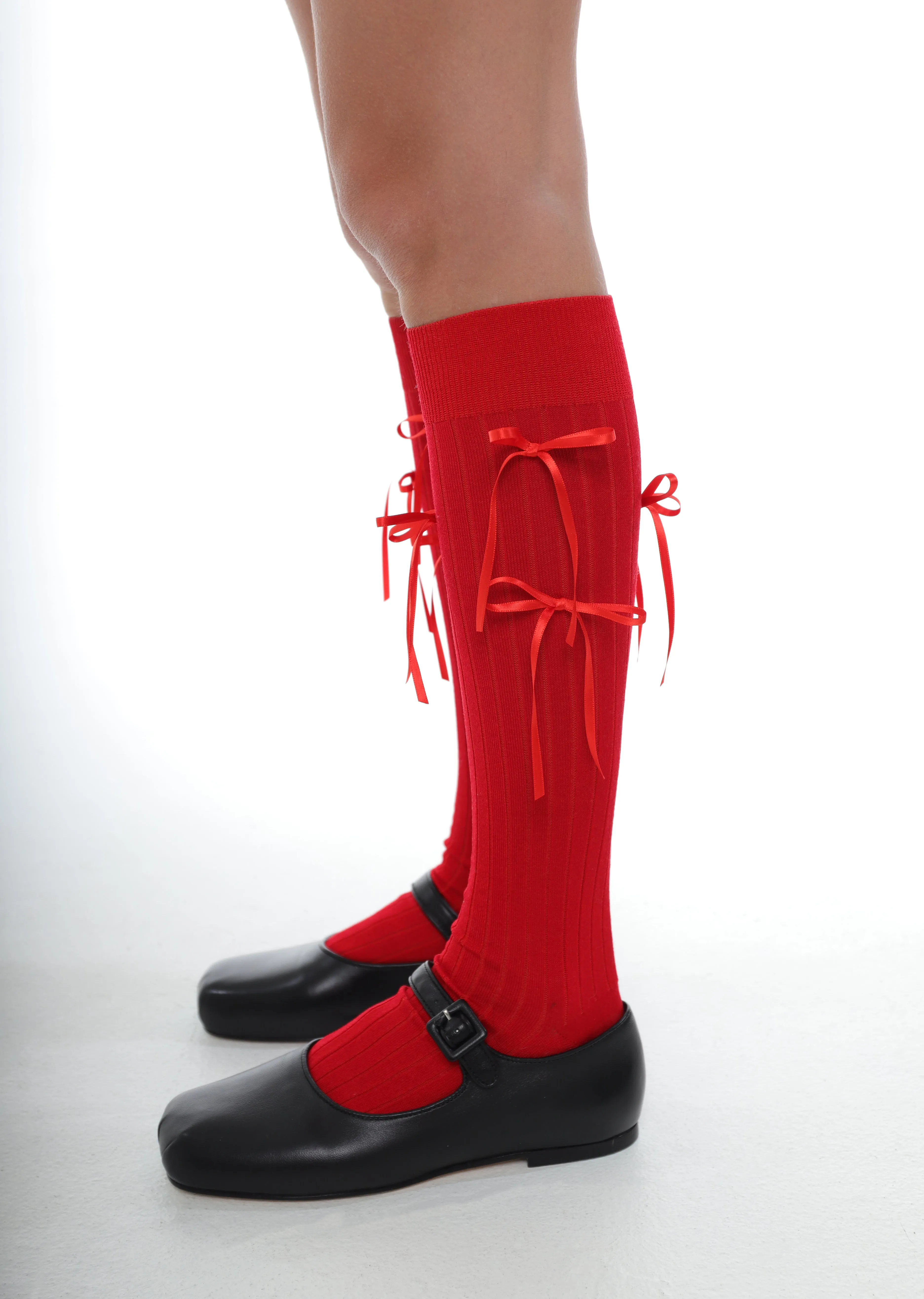 TRE SOCK IN RED sold by Sandy Liang product image thumbnail 3