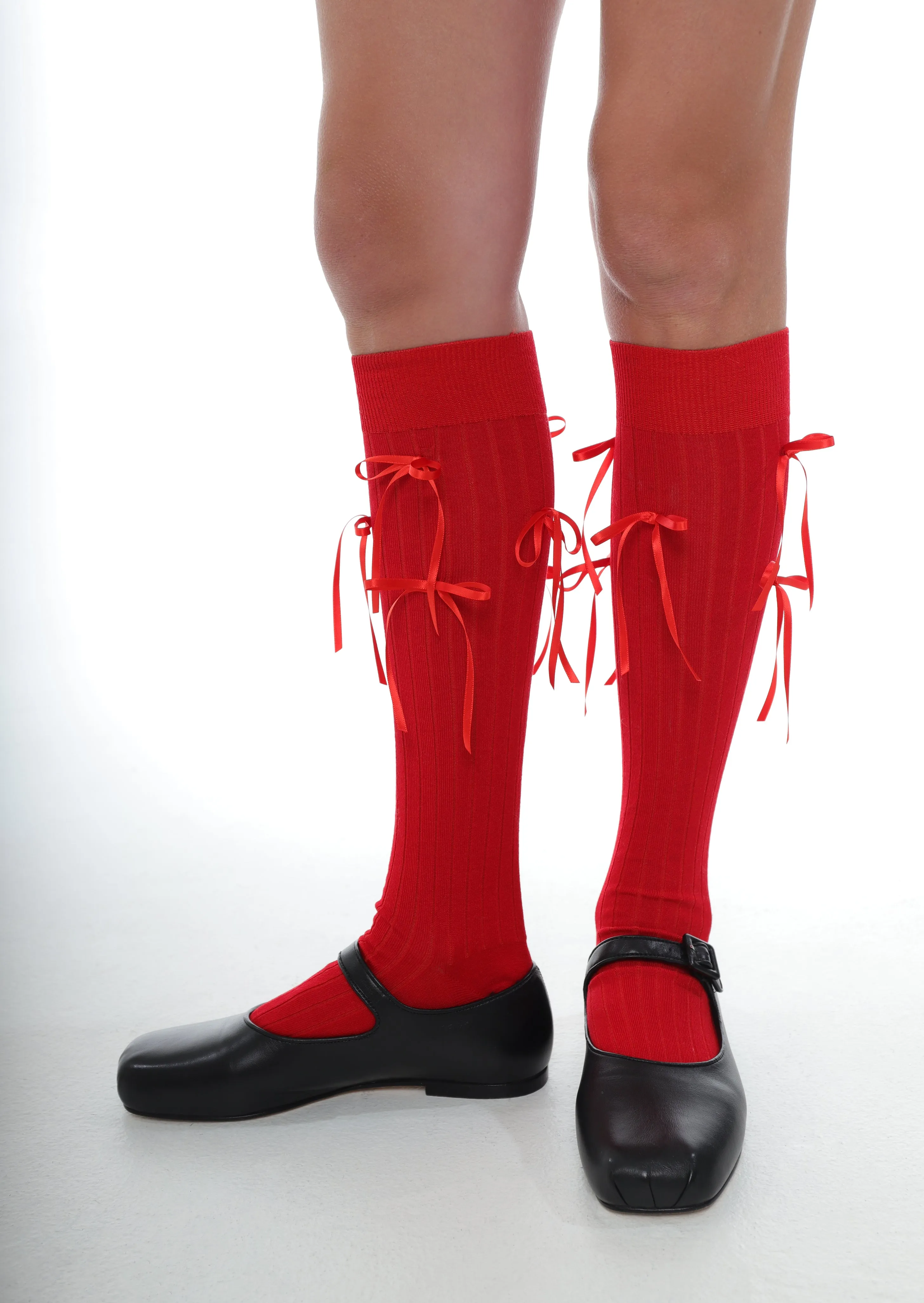 TRE SOCK IN RED sold by Sandy Liang product image thumbnail 4