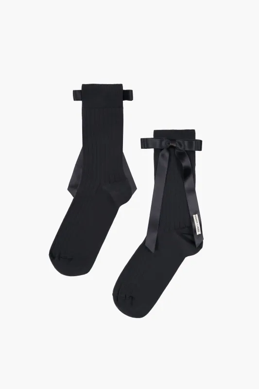 MIO SOCK IN NAVY made by Sandy Liang