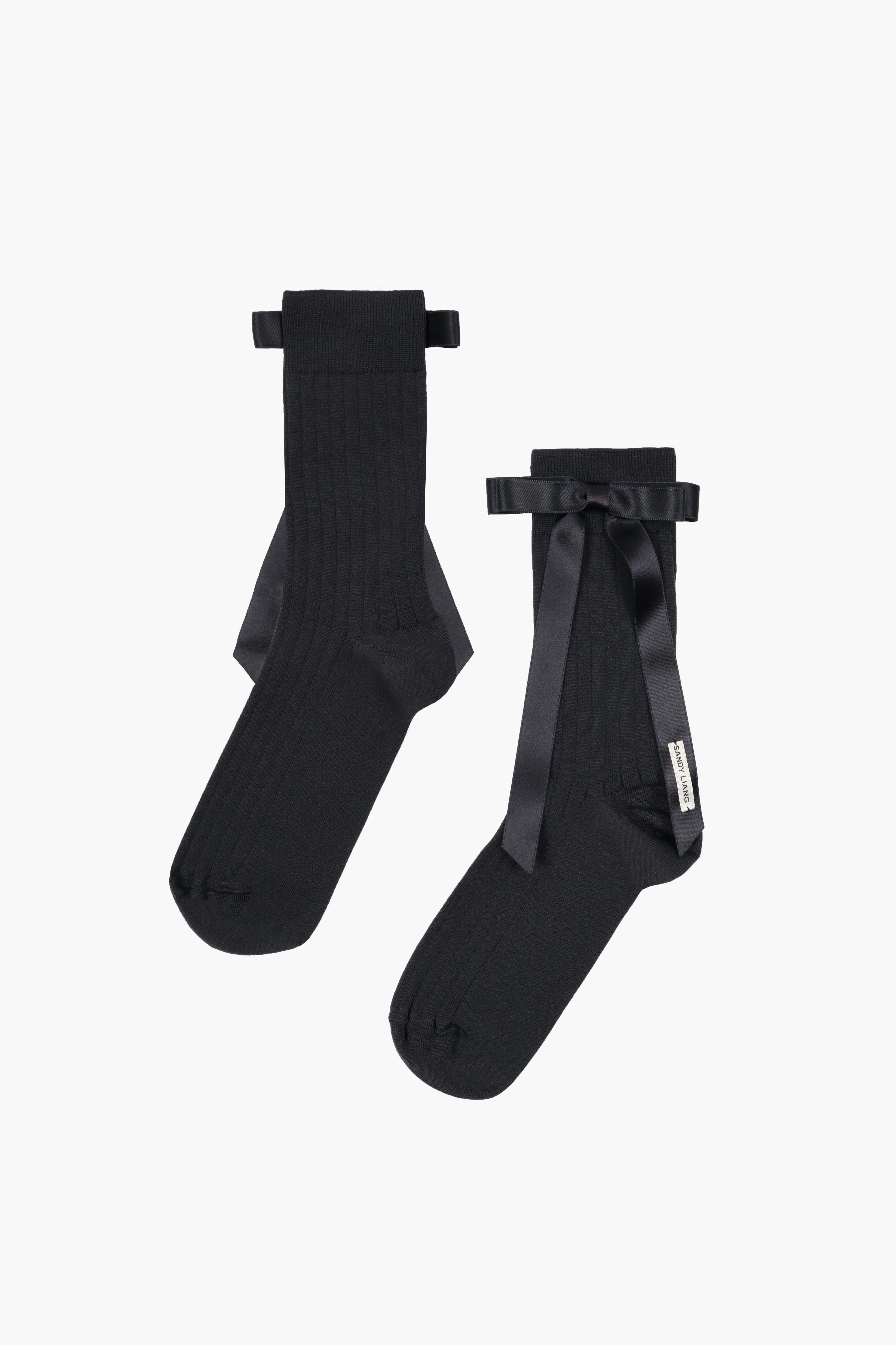 MIO SOCK IN NAVY sold by Sandy Liang