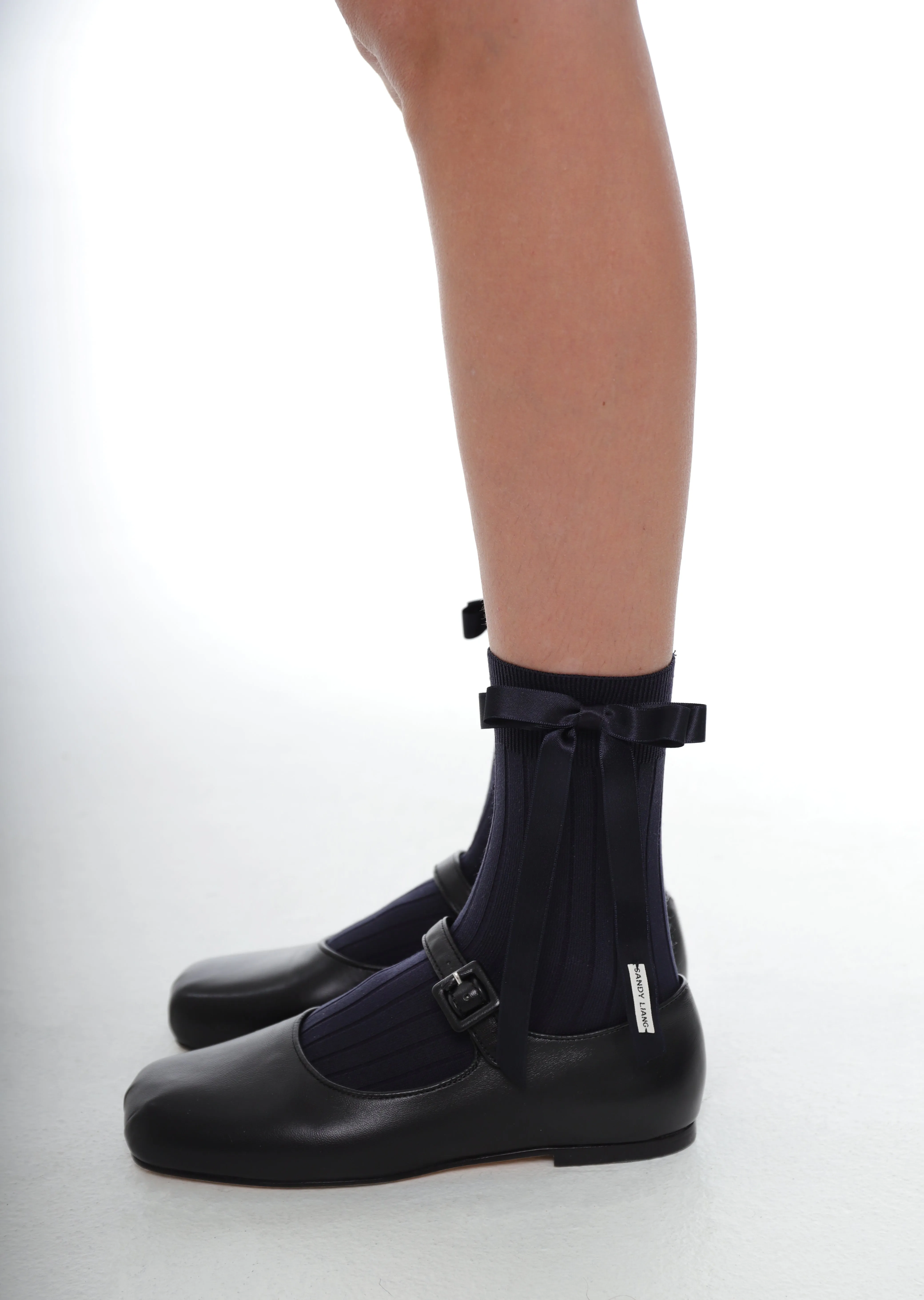 MIO SOCK IN NAVY sold by Sandy Liang product image thumbnail 3