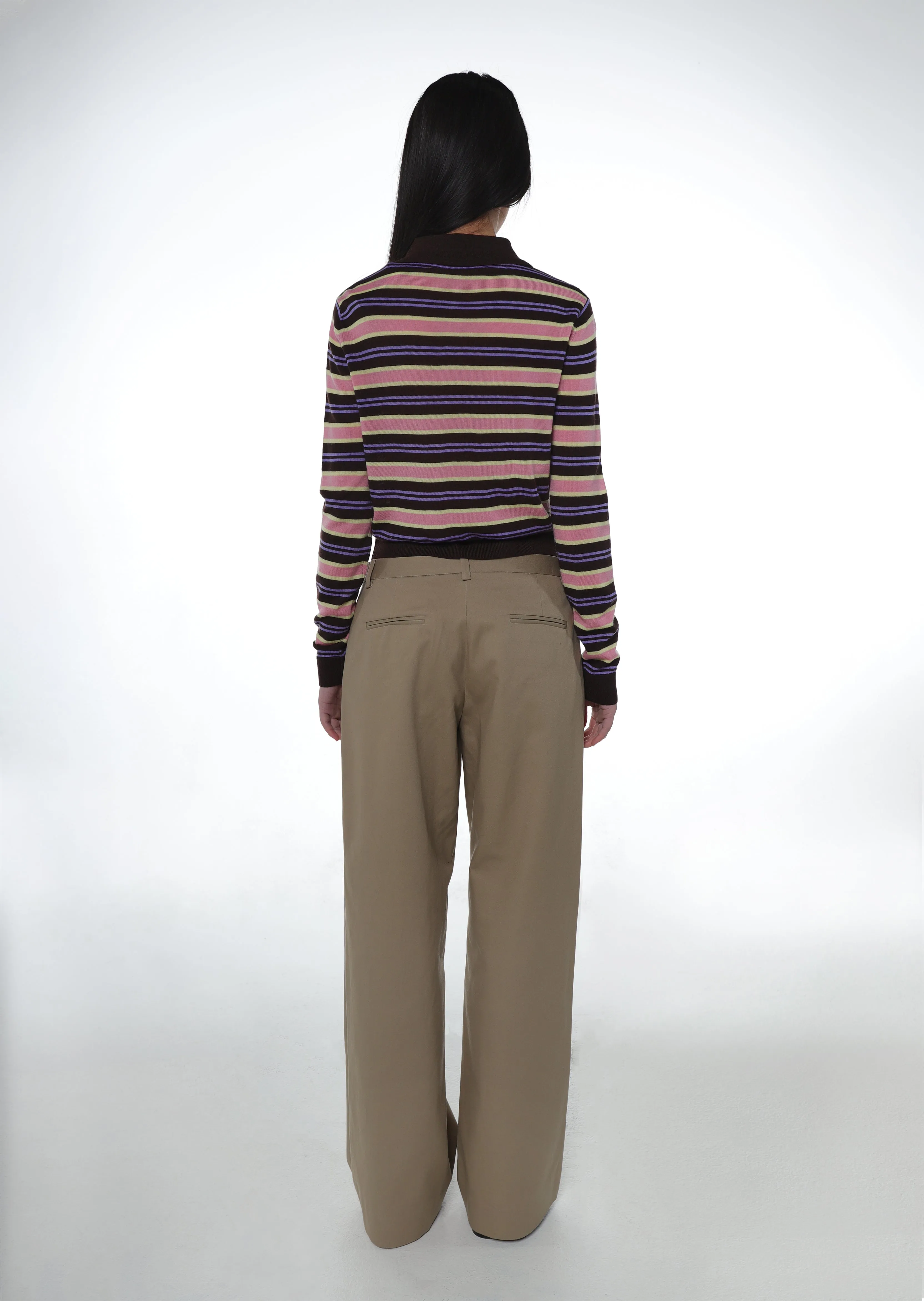 GLASS PANT IN KHAKI sold by Sandy Liang product image thumbnail 3