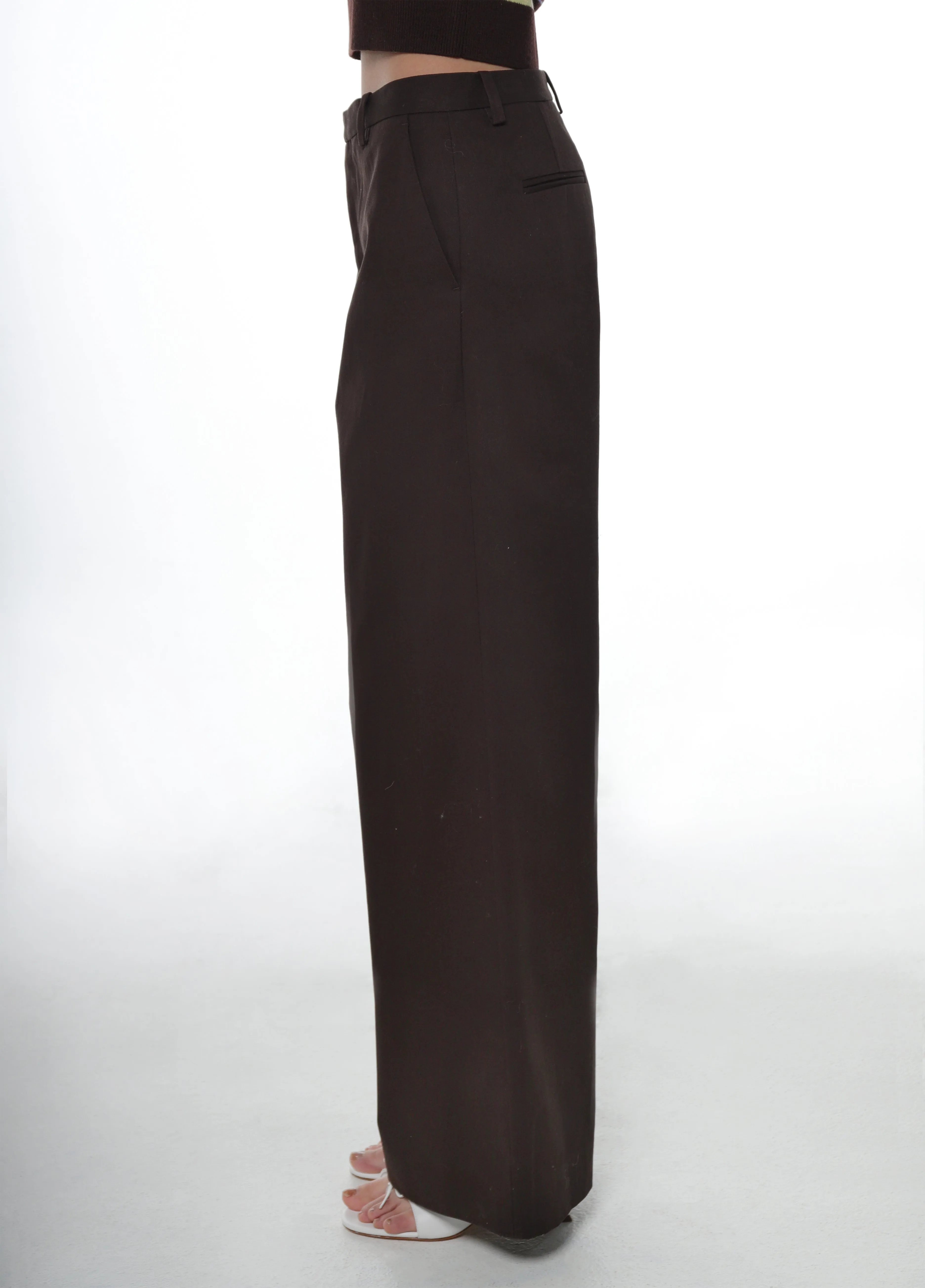 GLASS PANT IN BROWN sold by Sandy Liang product image thumbnail 2