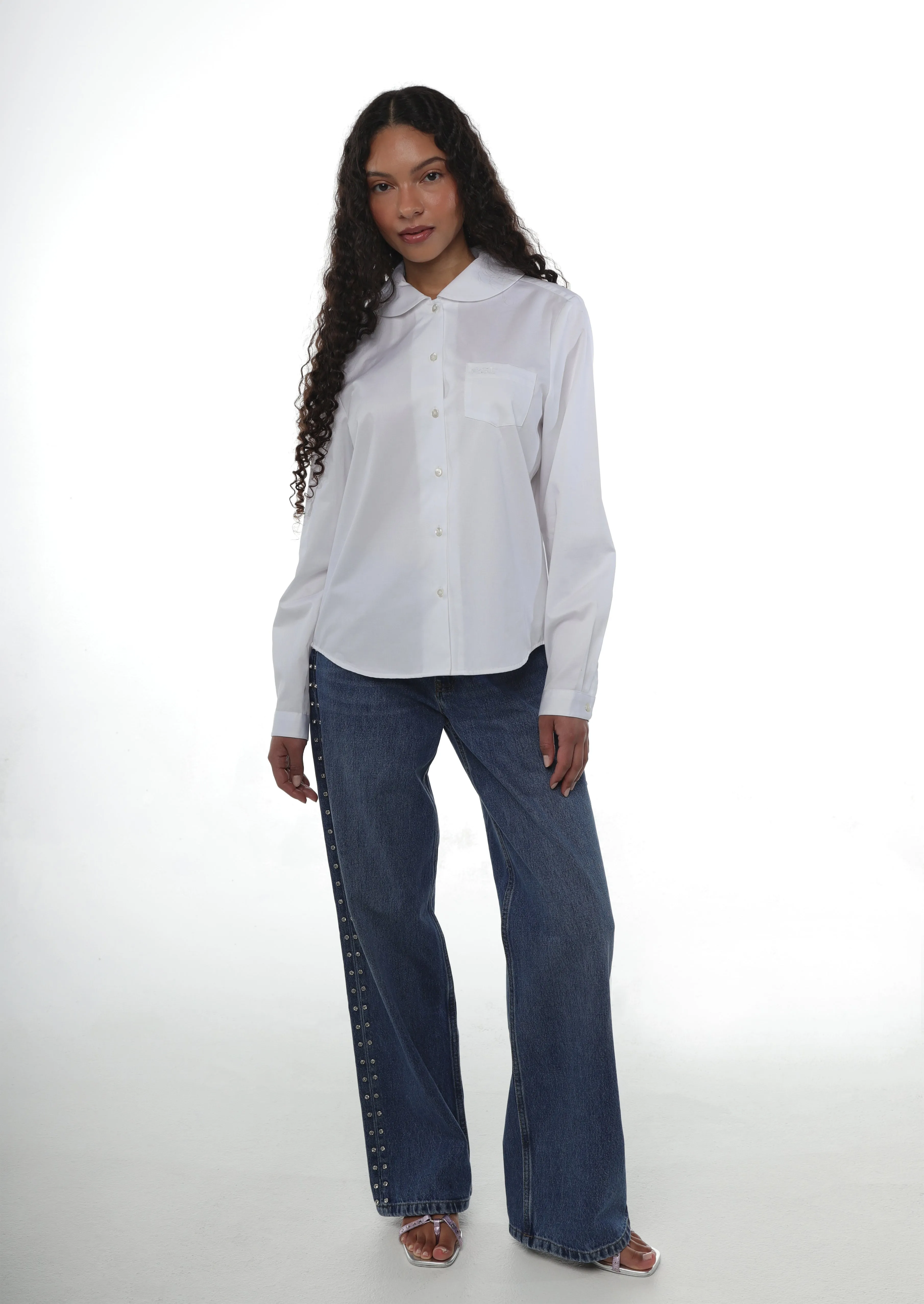 WILBUR TOP IN WHITE sold by Sandy Liang product image thumbnail 2