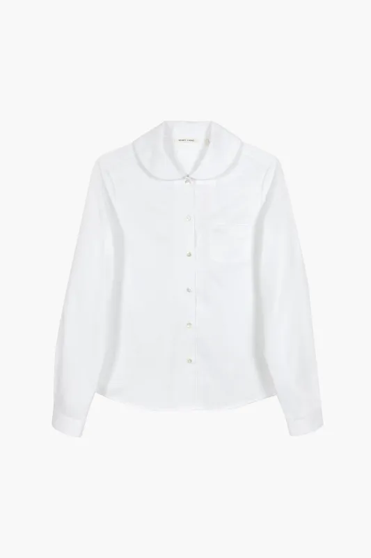 WILBUR TOP IN WHITE sold by Sandy Liang